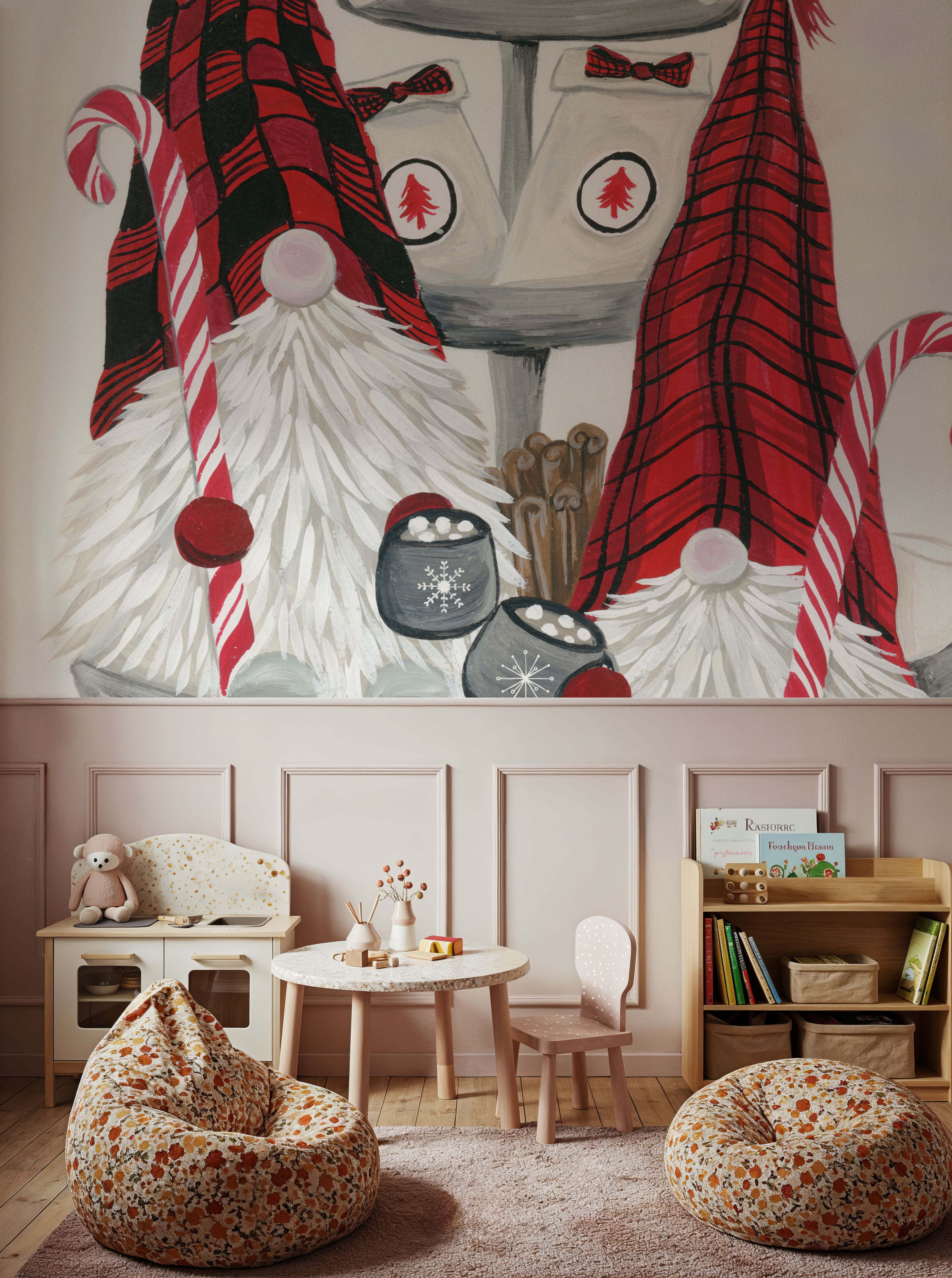 Christmas Gnomes Cocoa Party I