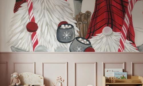 Christmas Gnomes Cocoa Party I