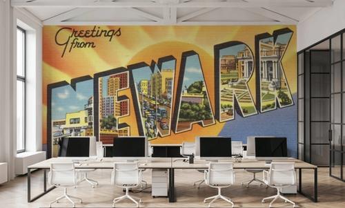 Greetings from Newark - Screenprint Postcard