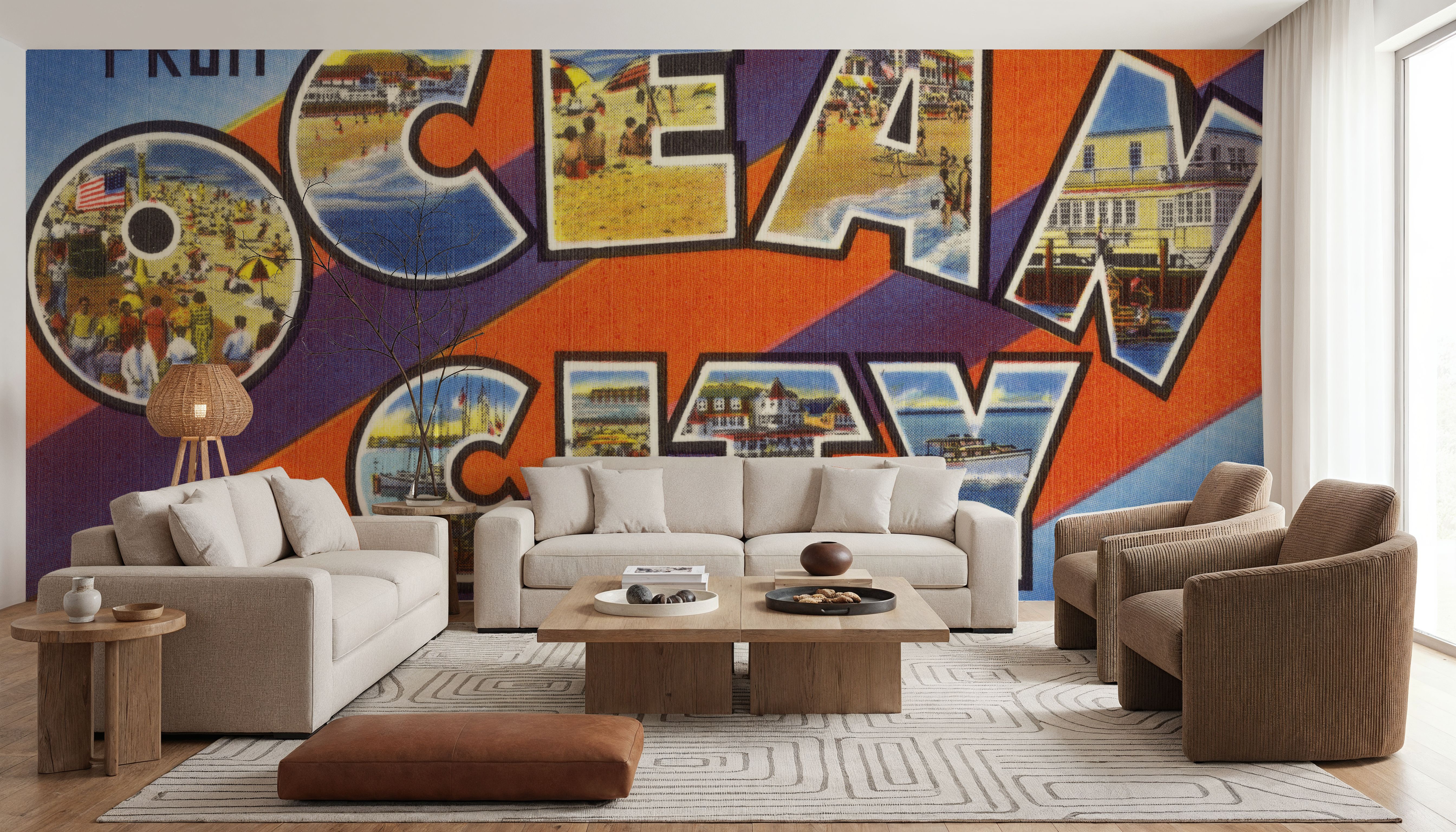 Greetings from Ocean City MD. - Screenprint Postcard