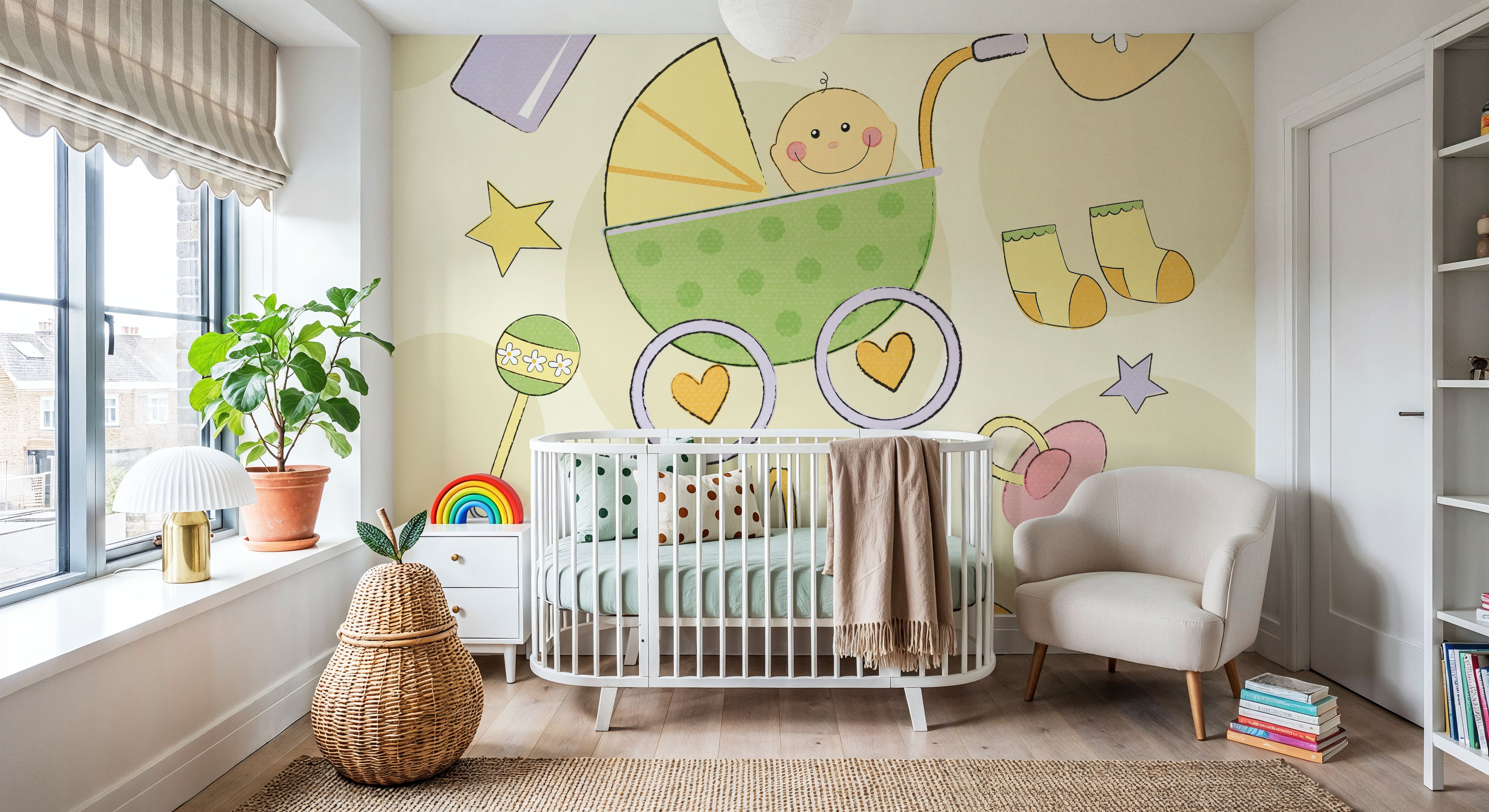 Toys and Hugs Green II, Wallpaper