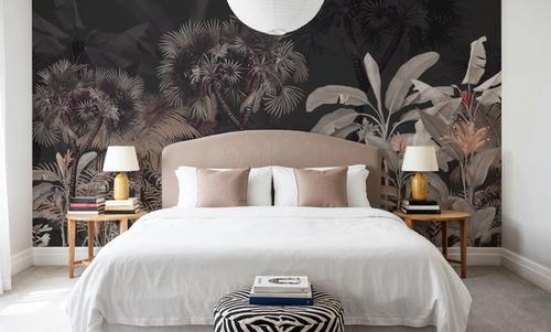 Tropical Forest Strolls Dark Gray