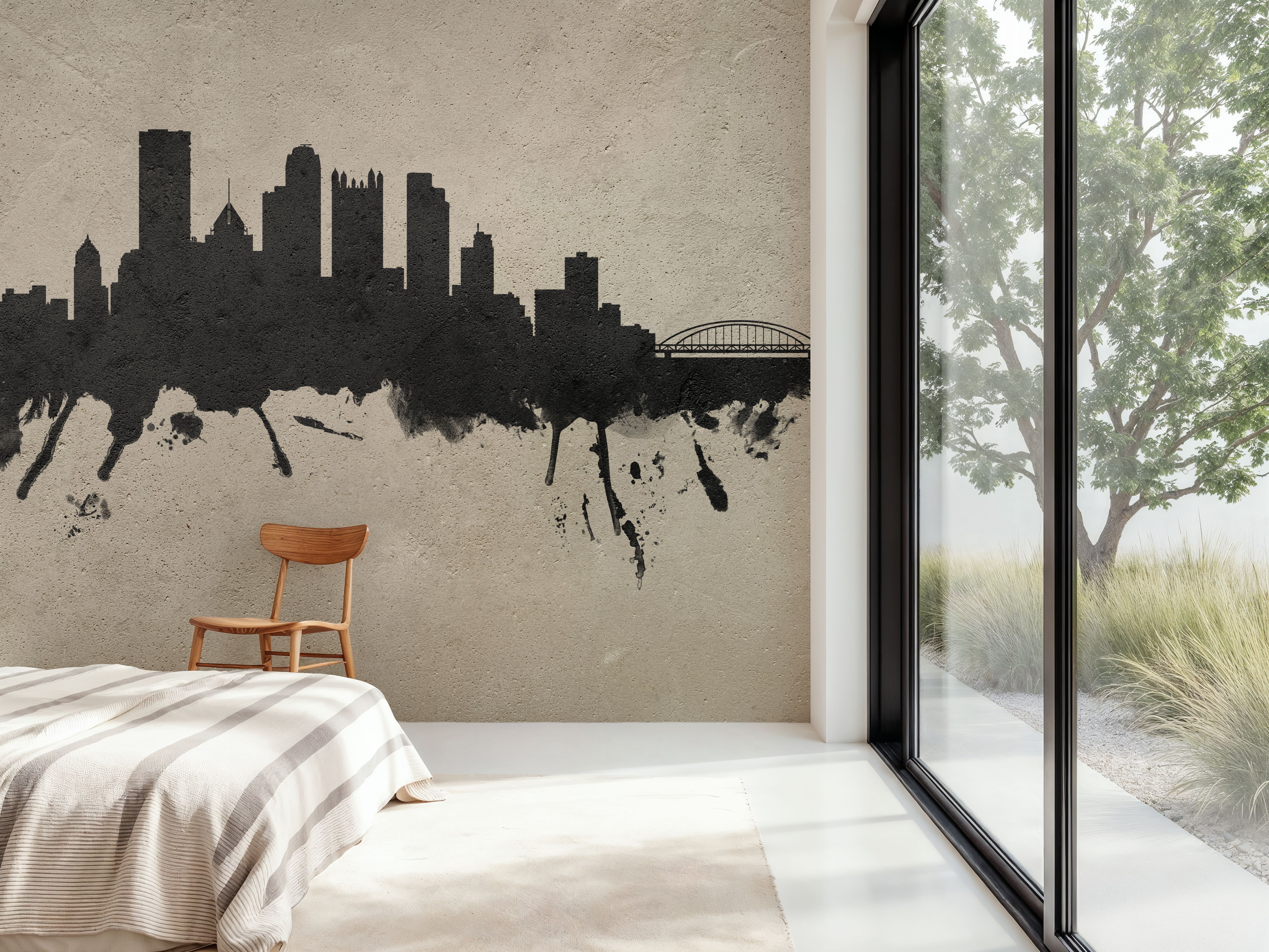 Pittsburg Pennsylvania Skyline Concrete