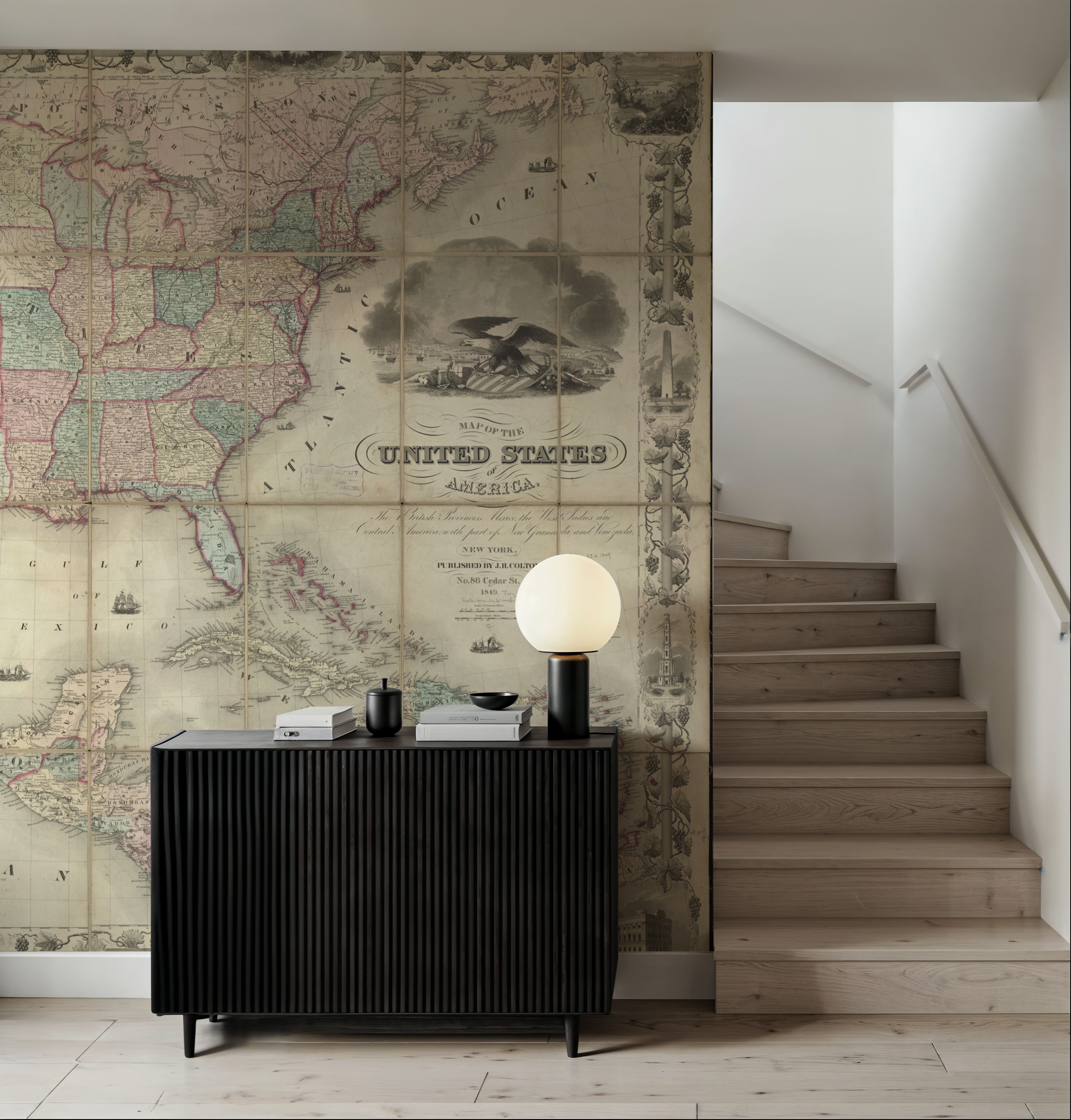 Colton's Unites States Map 1849