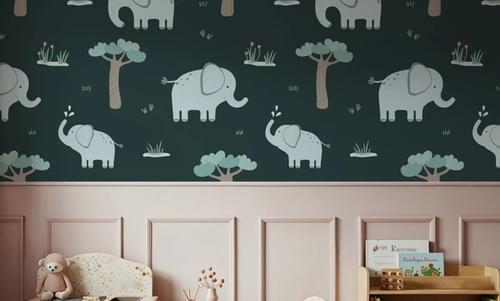 Elephant Greetings Illustration