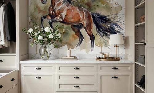 Powerful Horse - Watercolor Spirit Animals Series