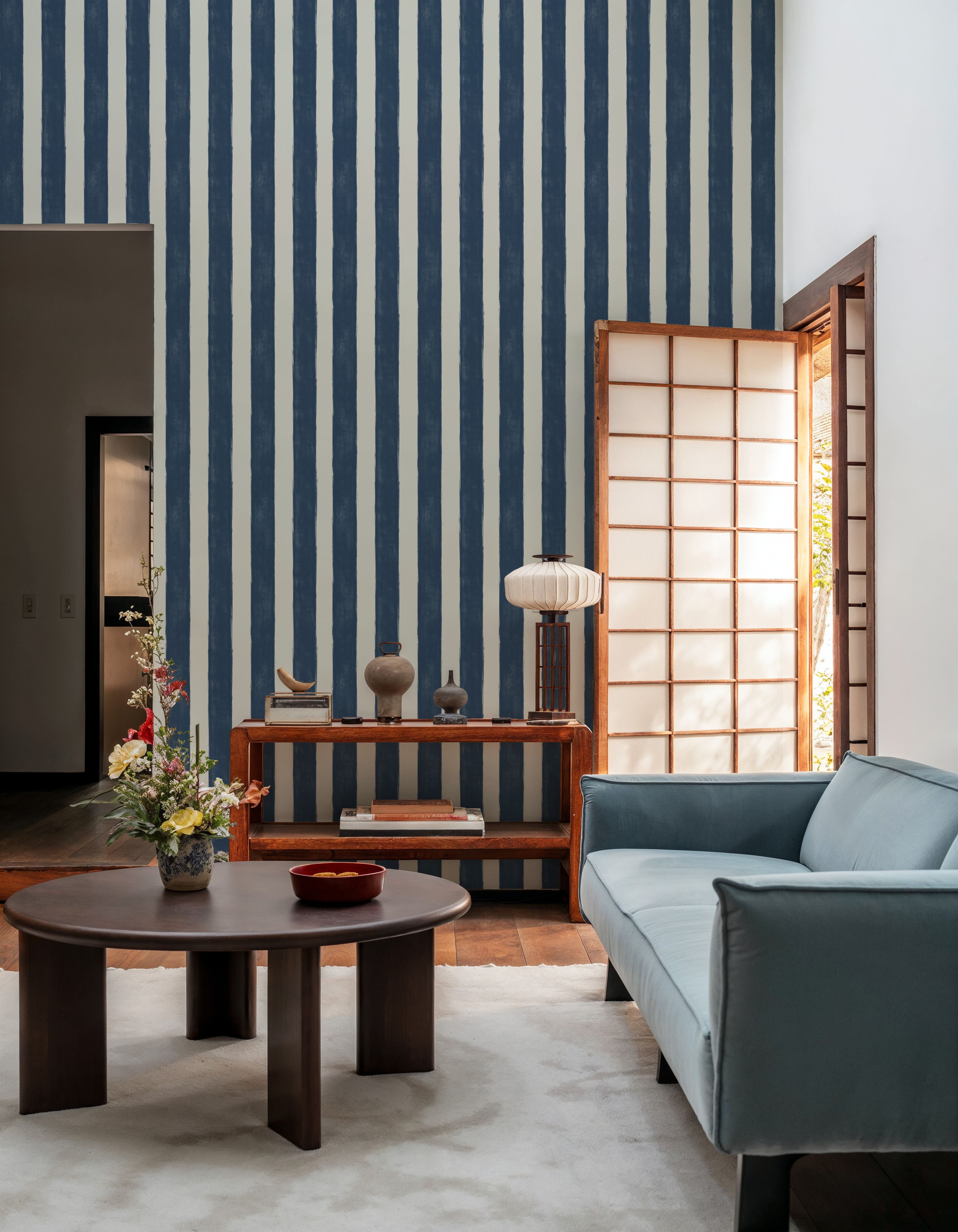 Sino Vertical Lines, Denim