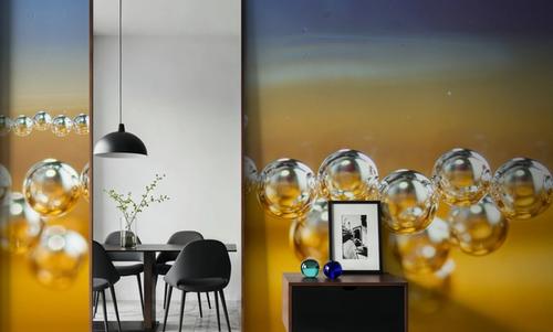 Bubble Pearls, Blue & Yellow