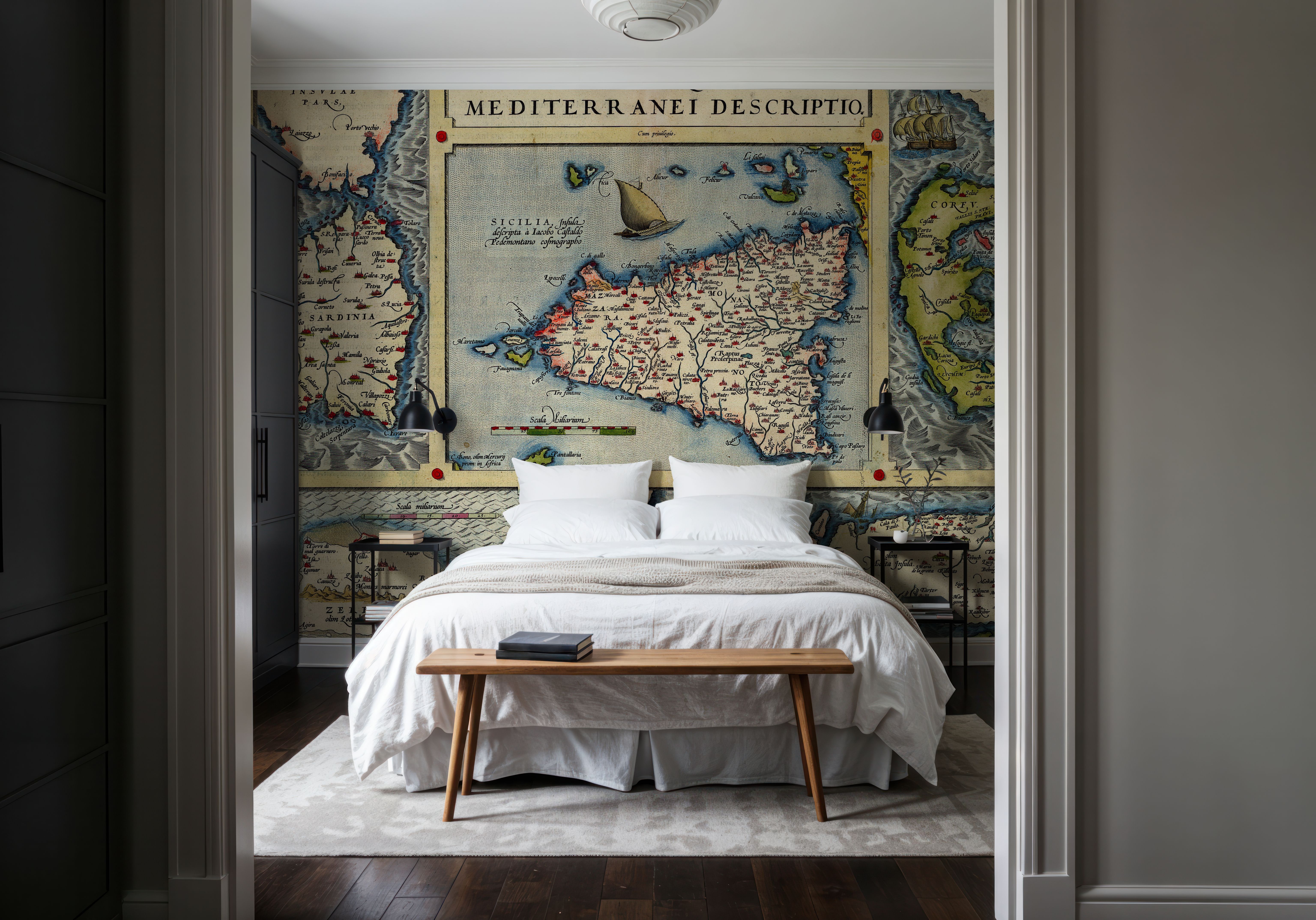 Old Map of Mediterranean Islands, 1570