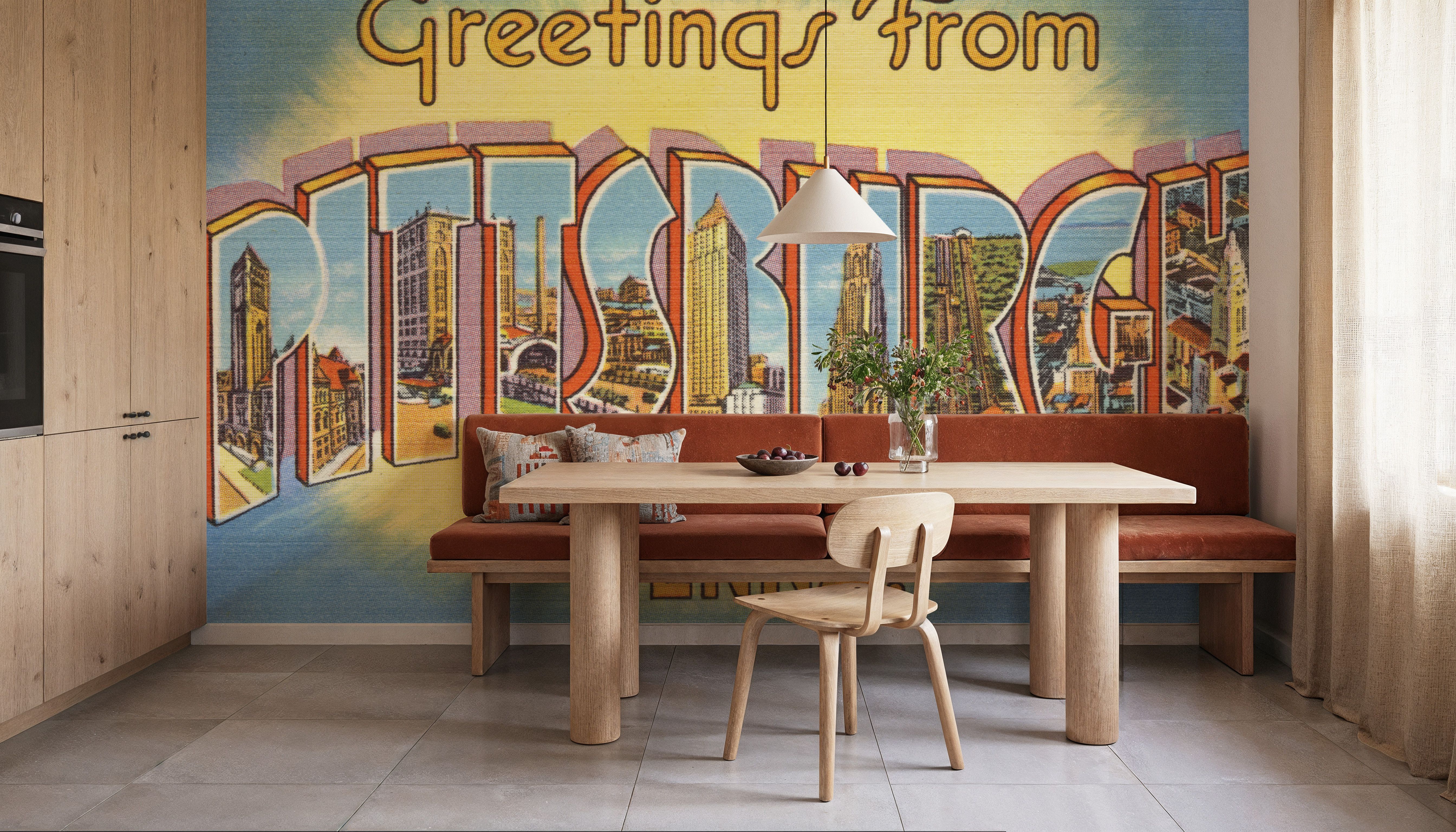 Greetings from Pittsburgh - Screenprint Postcard