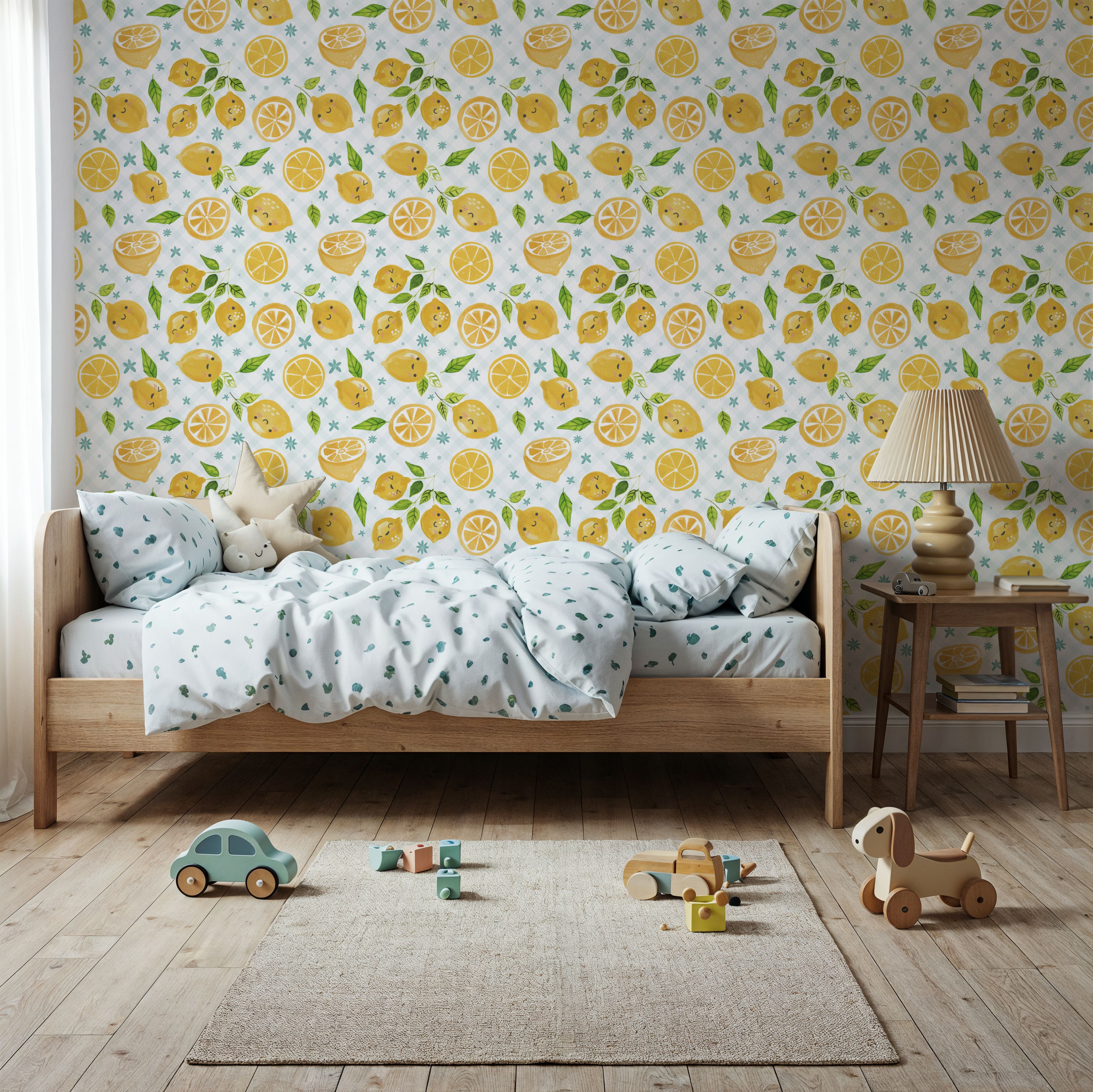 Mellow Lemons Blue Check