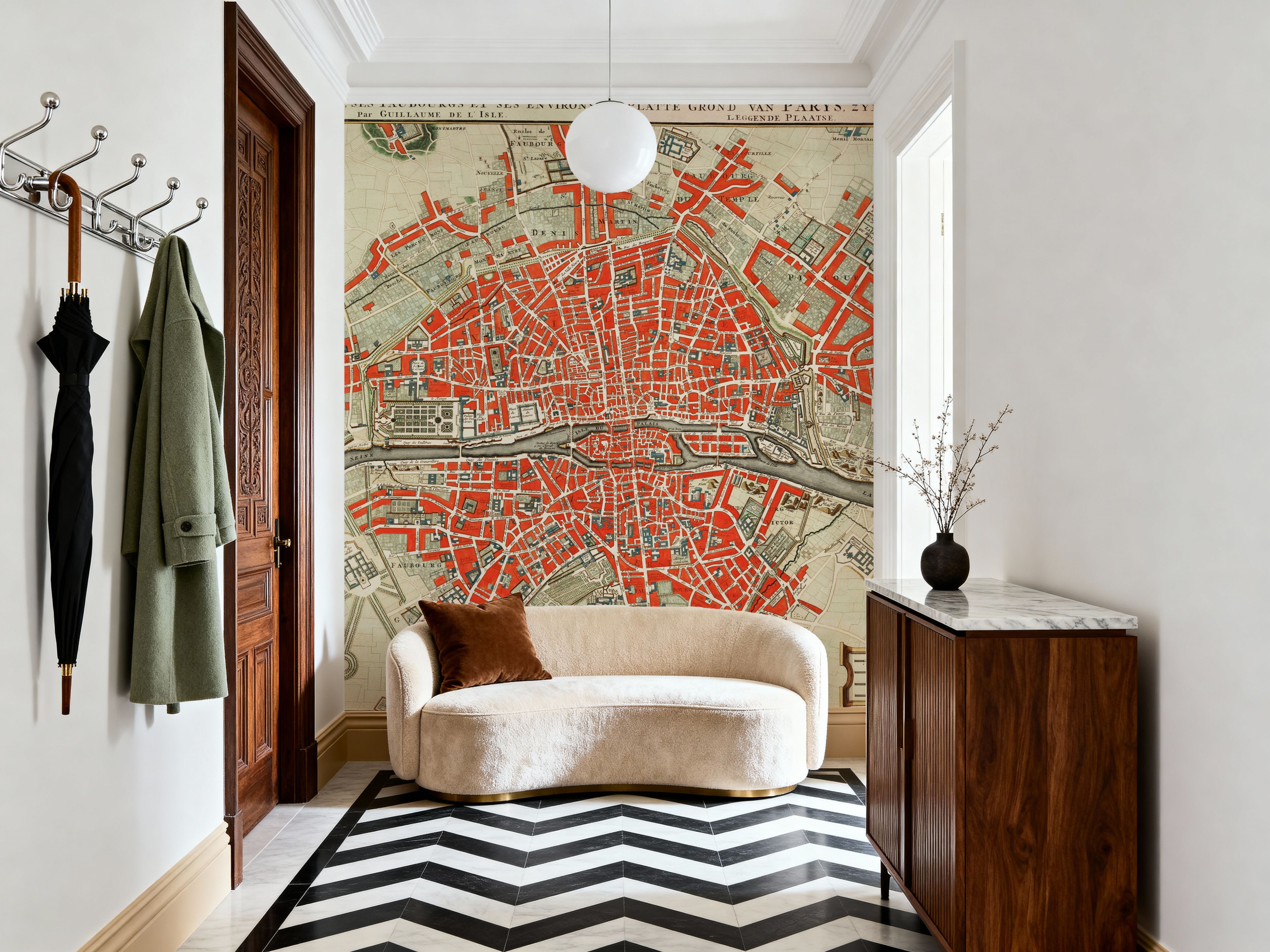 Paris Map 1700s