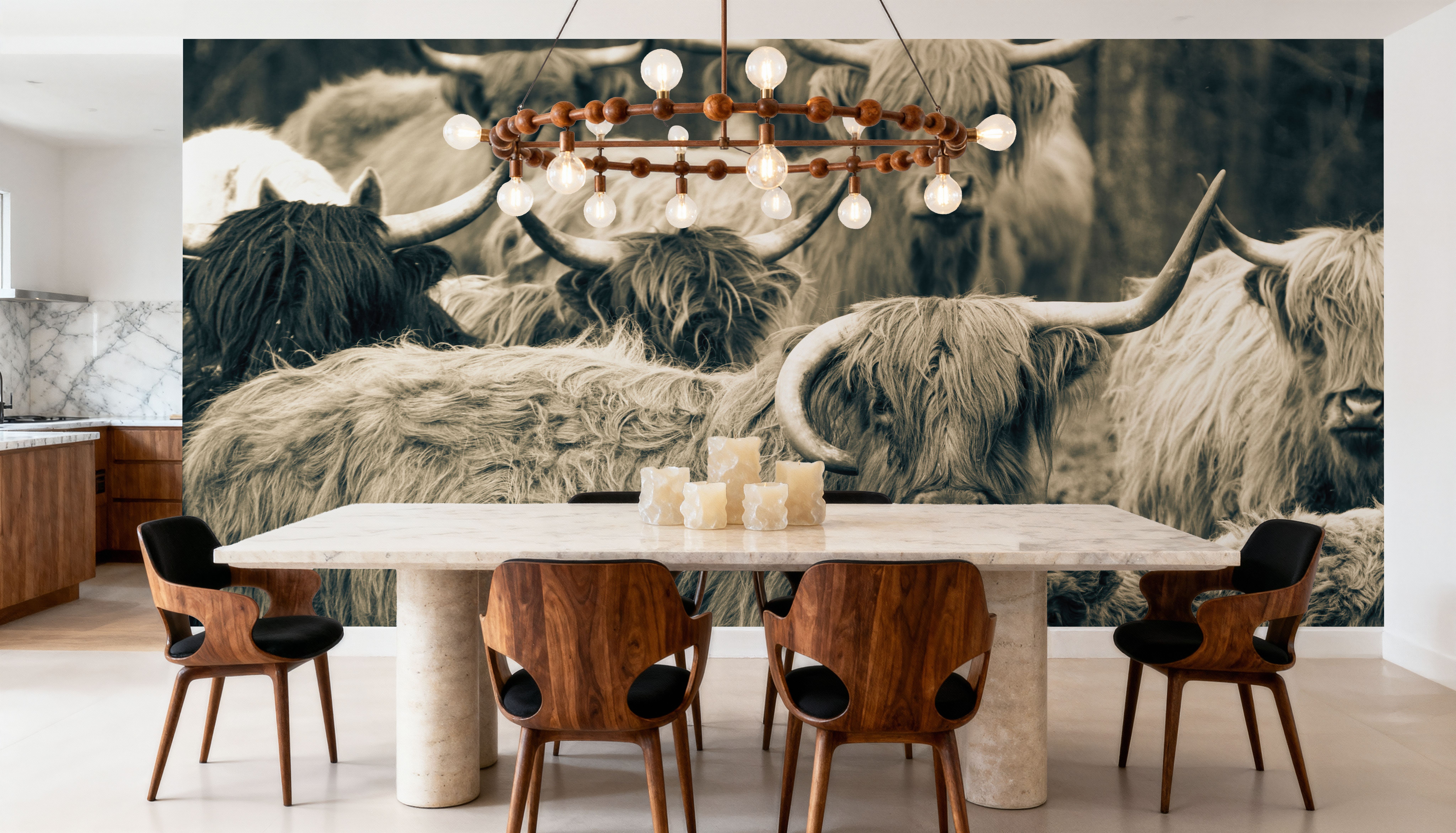 Family Portrait, Papel pintado