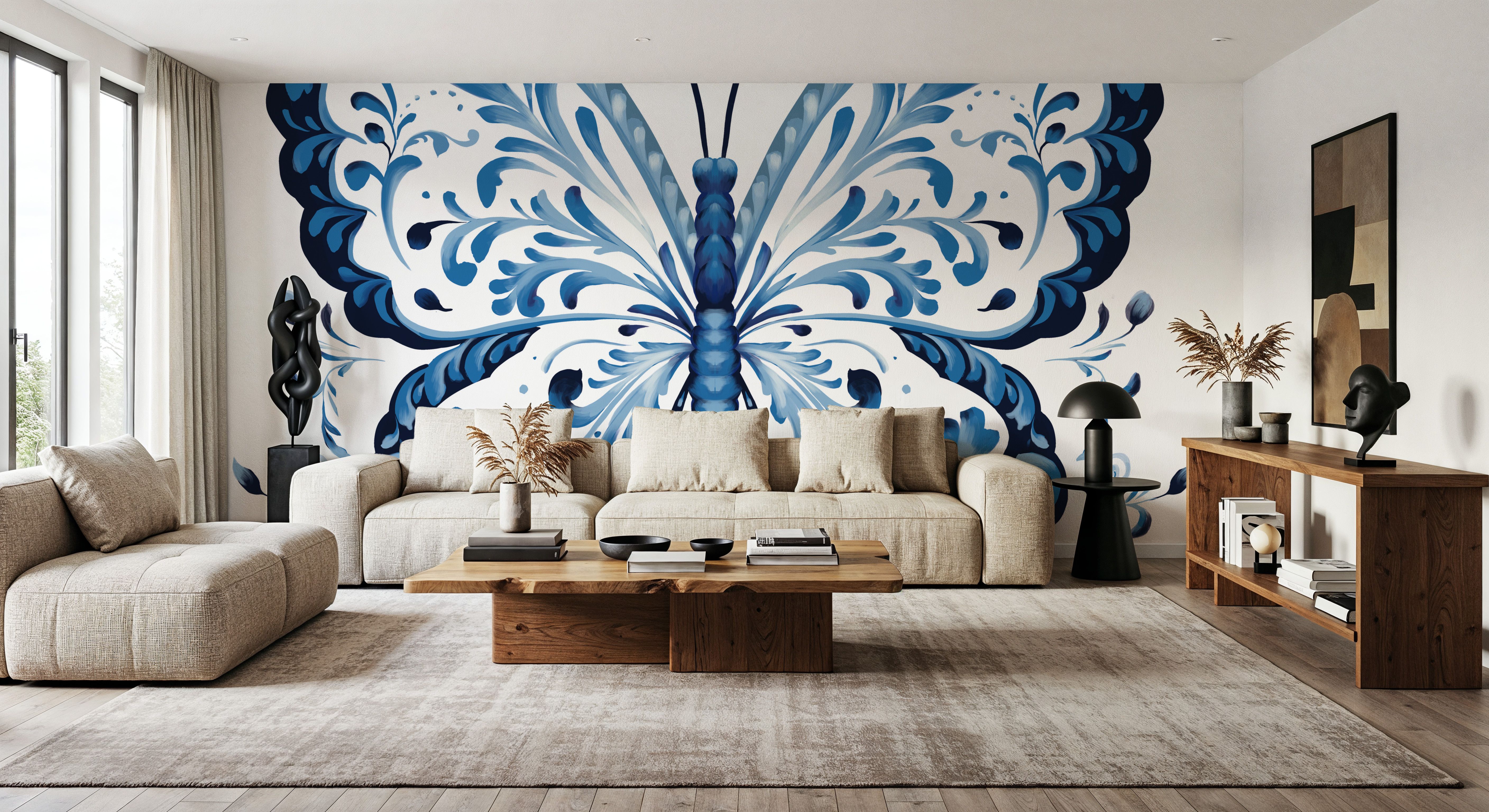 Blue Butterfly I, Tapet
