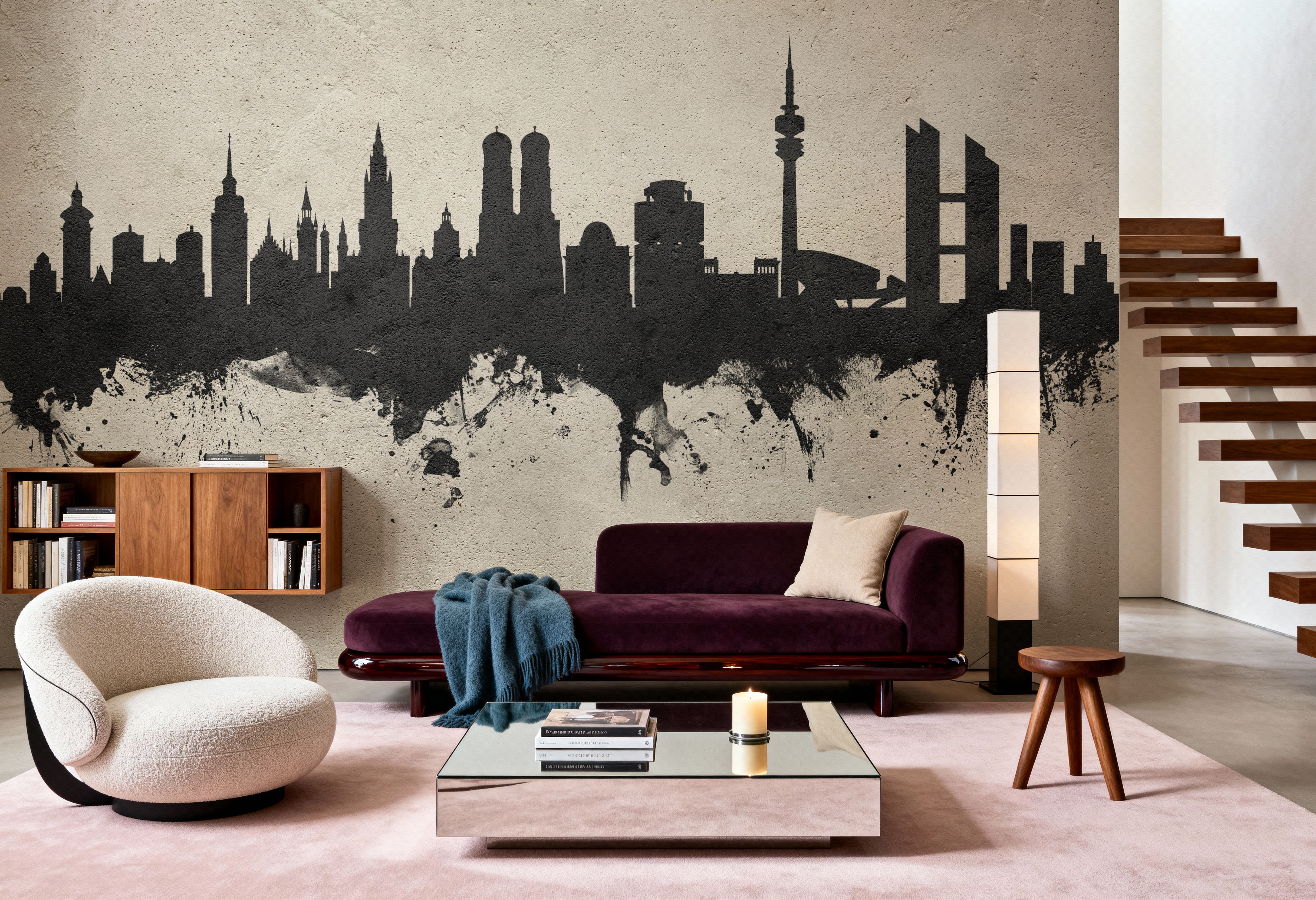 Munich Skyline Concrete