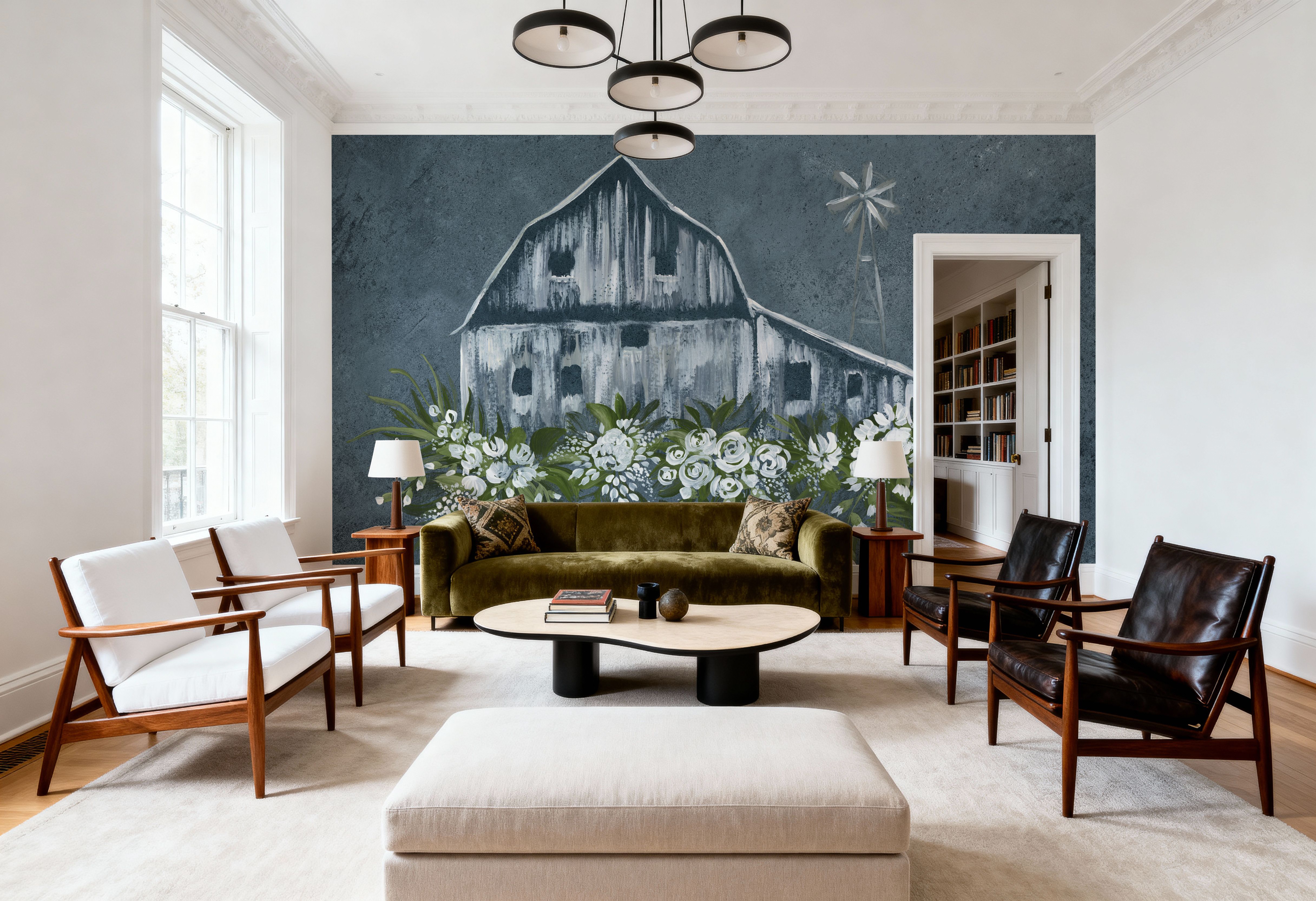 Adorned Barn Sketch Denim