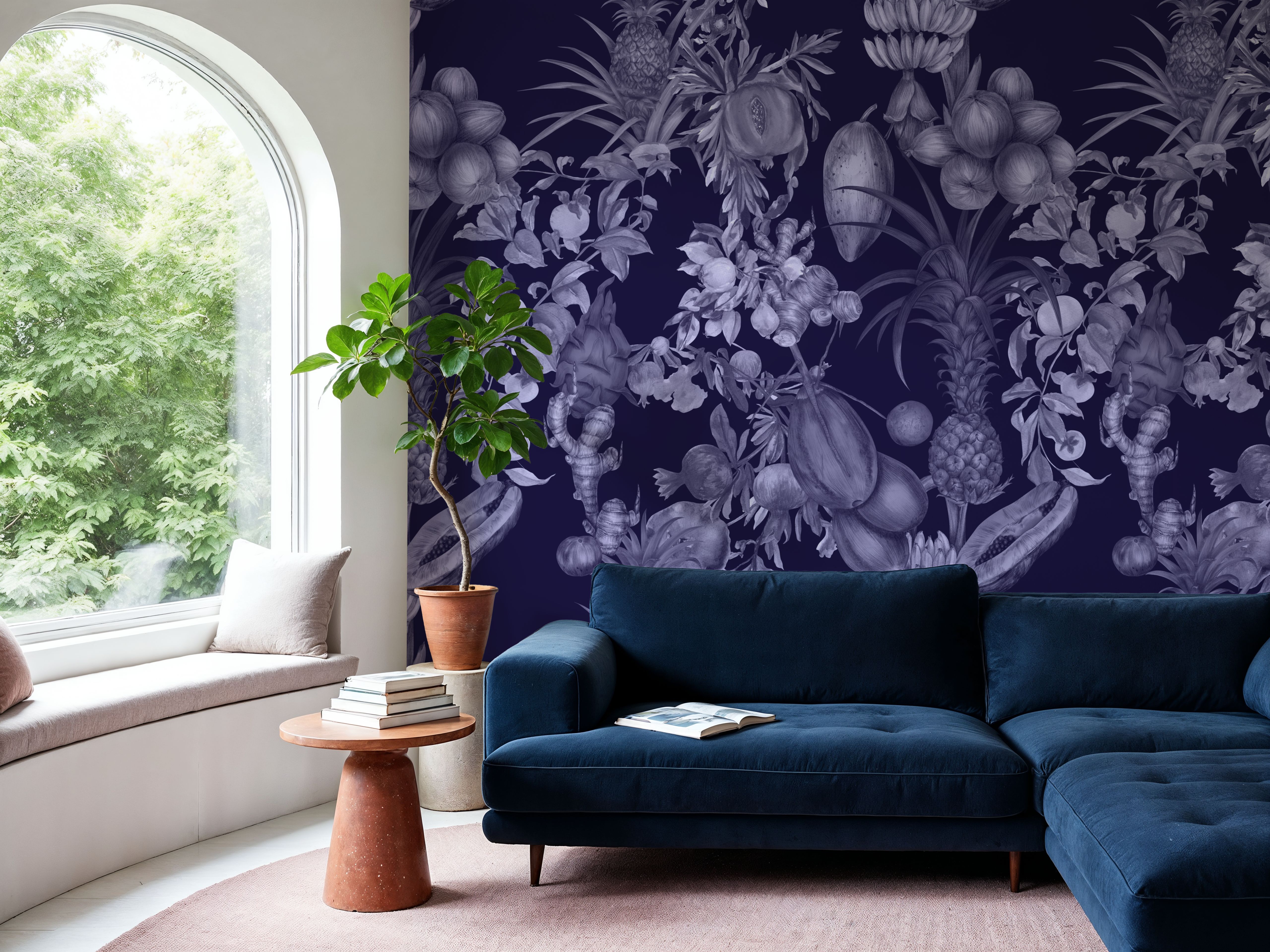 Juicy Fruits, Blueberry, Tapeten