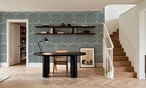 Fan Damask Hint of Green