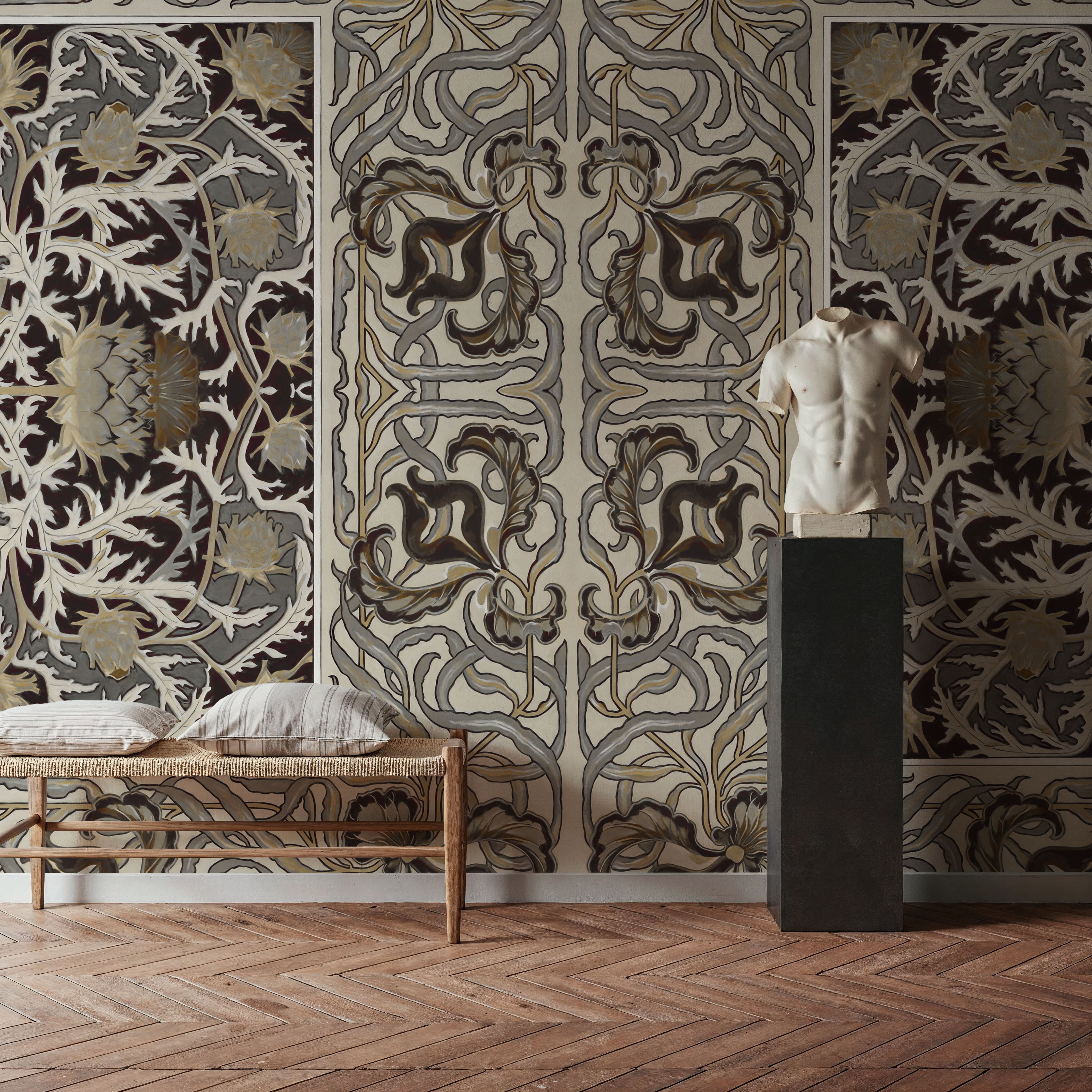 Iris & Thistle Ornament, Earth