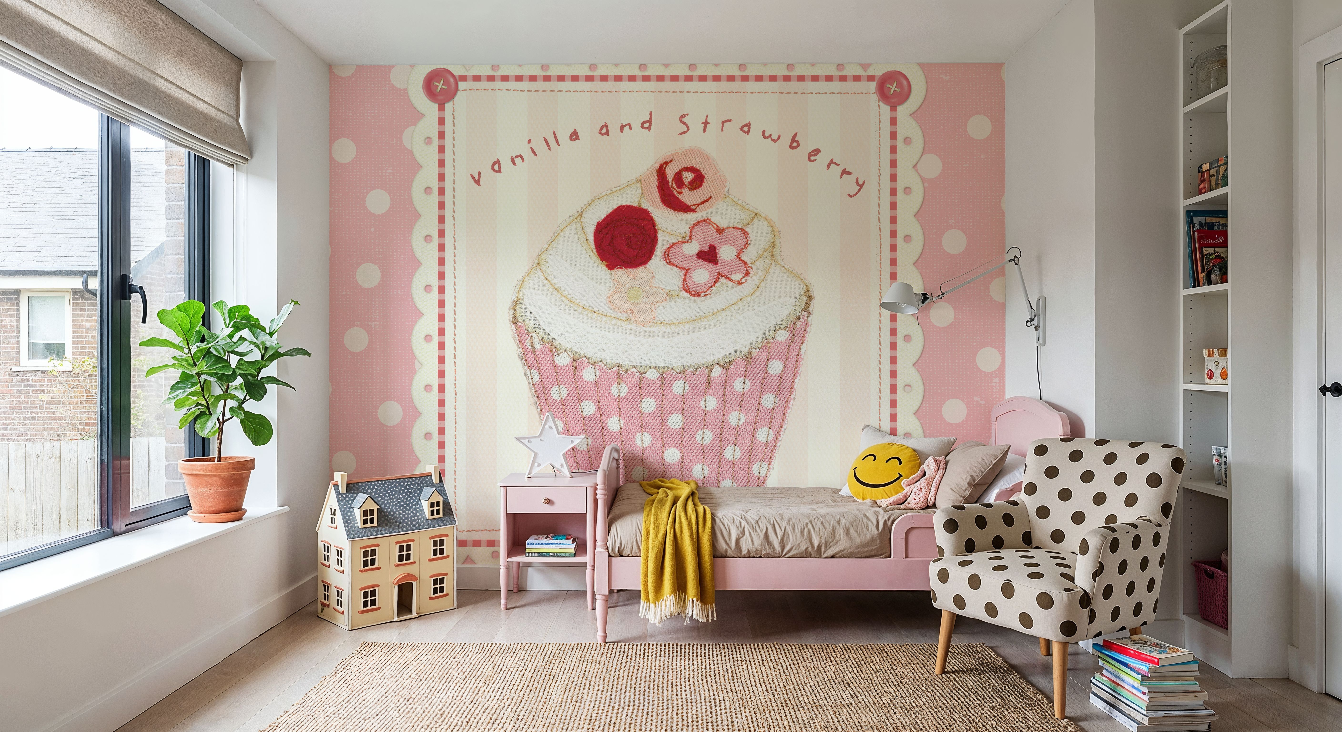 Lil Cupcakes Pink I, Carte da parati