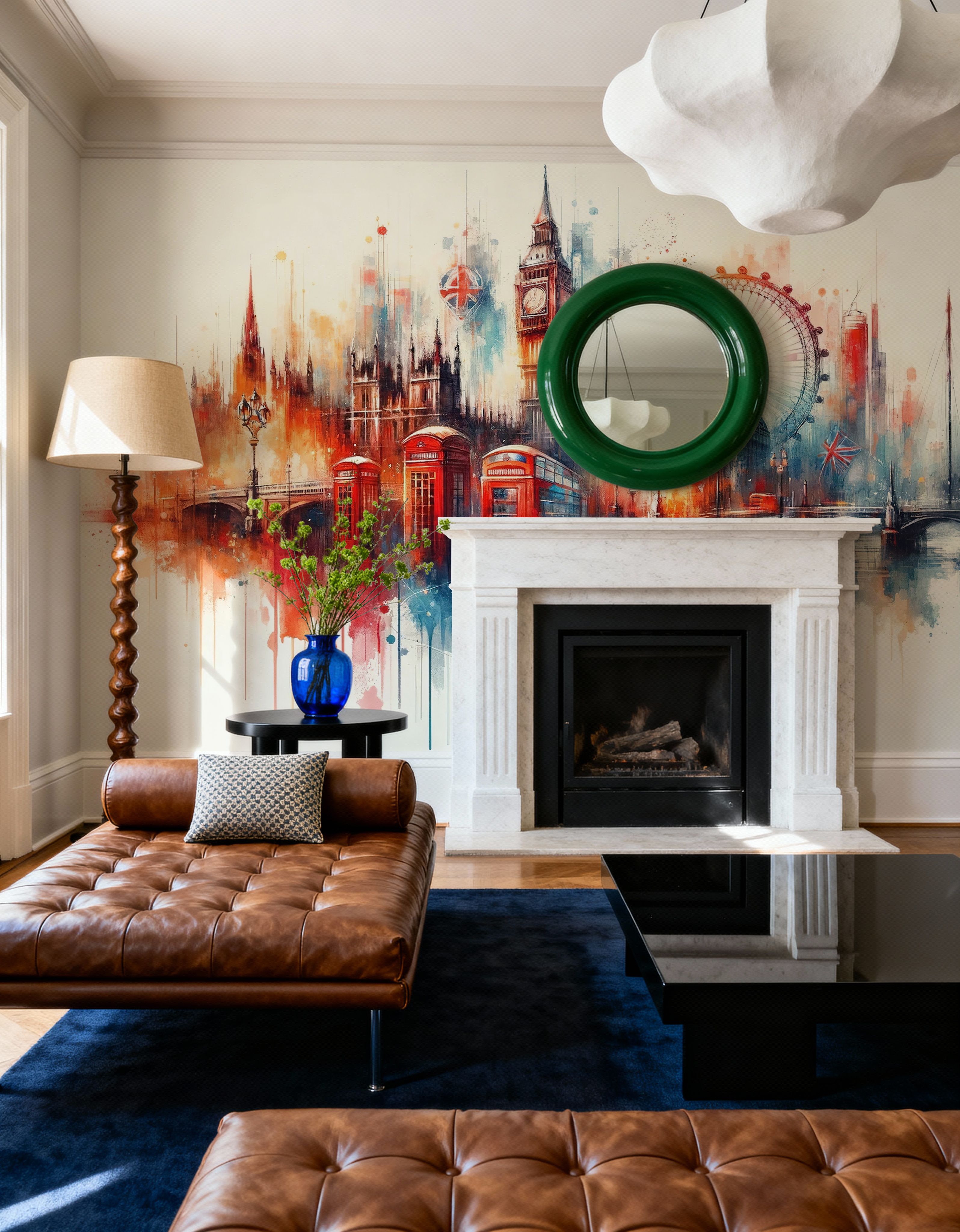 Watercolor London Skyline