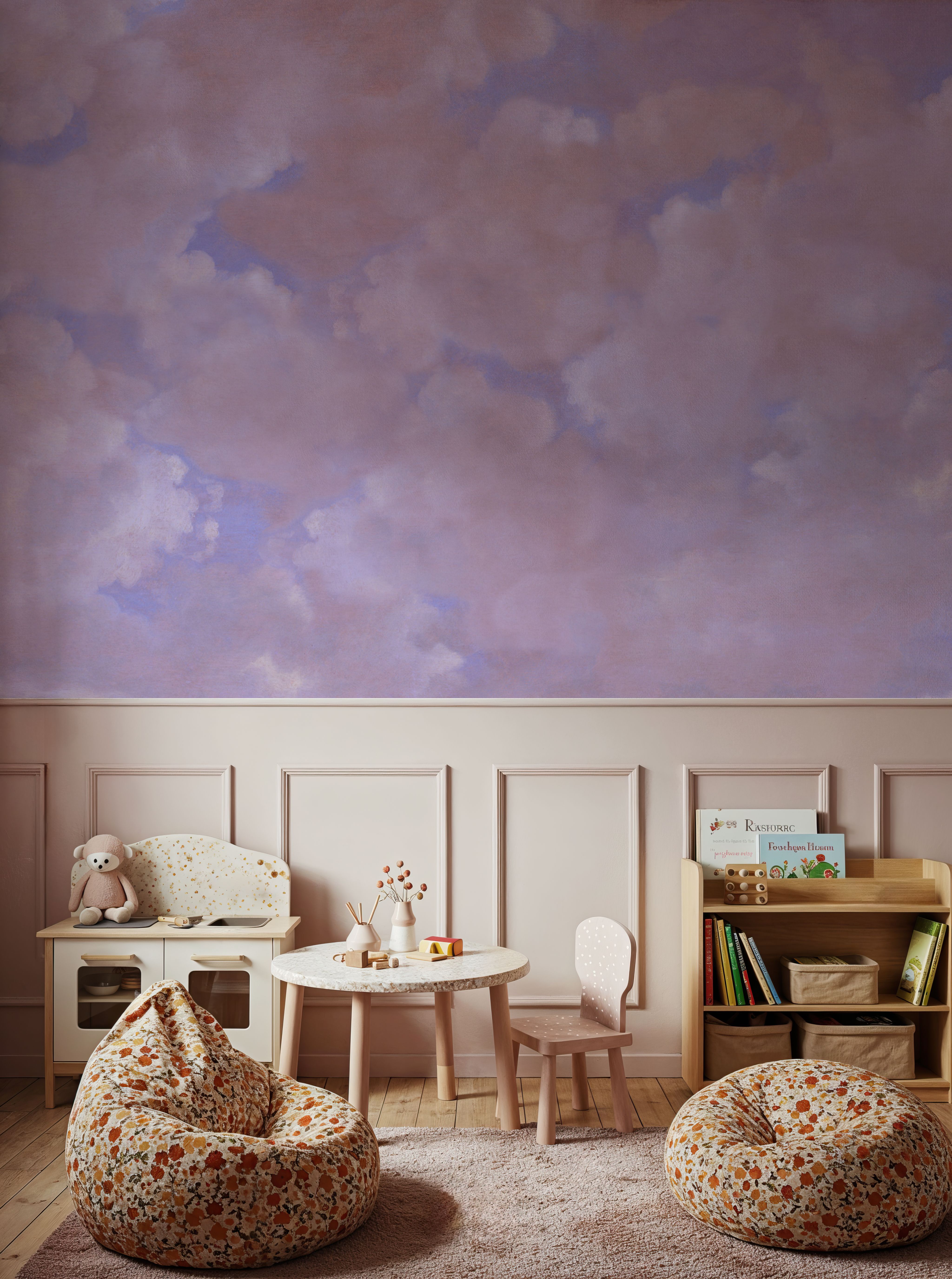 Painted Dreamy Clouds, Aura Indigo