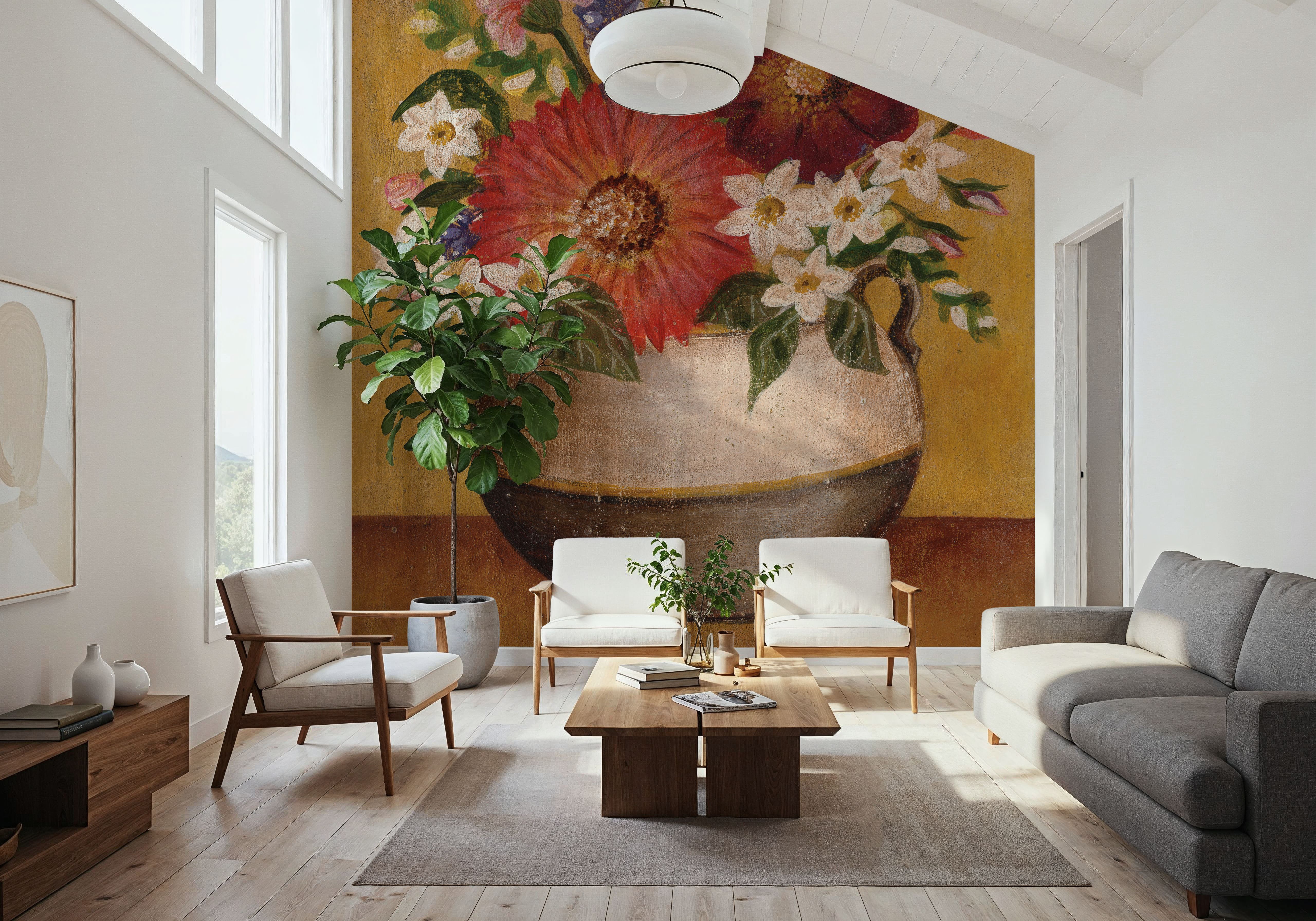 Summer Bouquet I, Papier peint