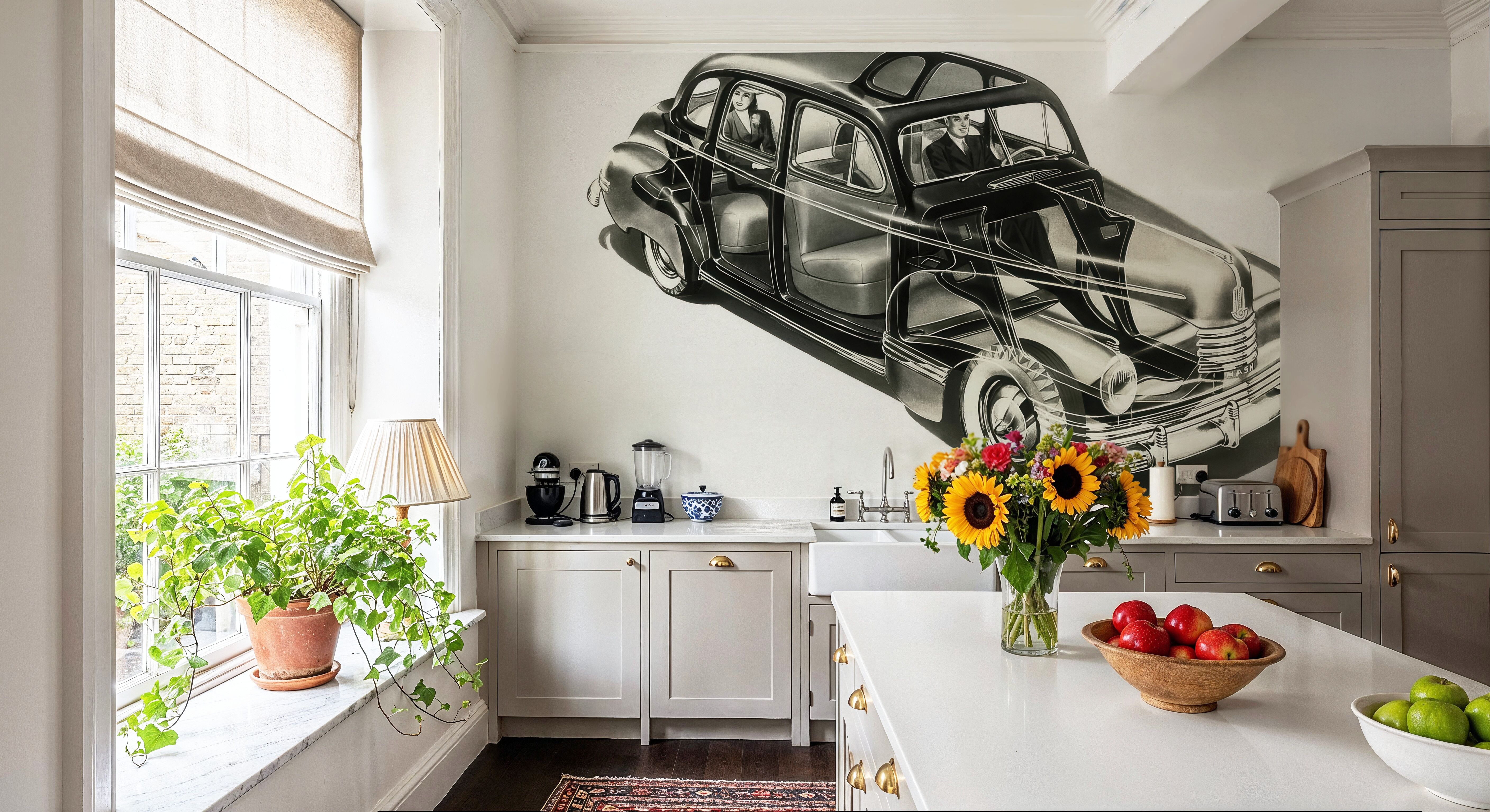 Nash Ambassador Car X Ray, Papel pintado