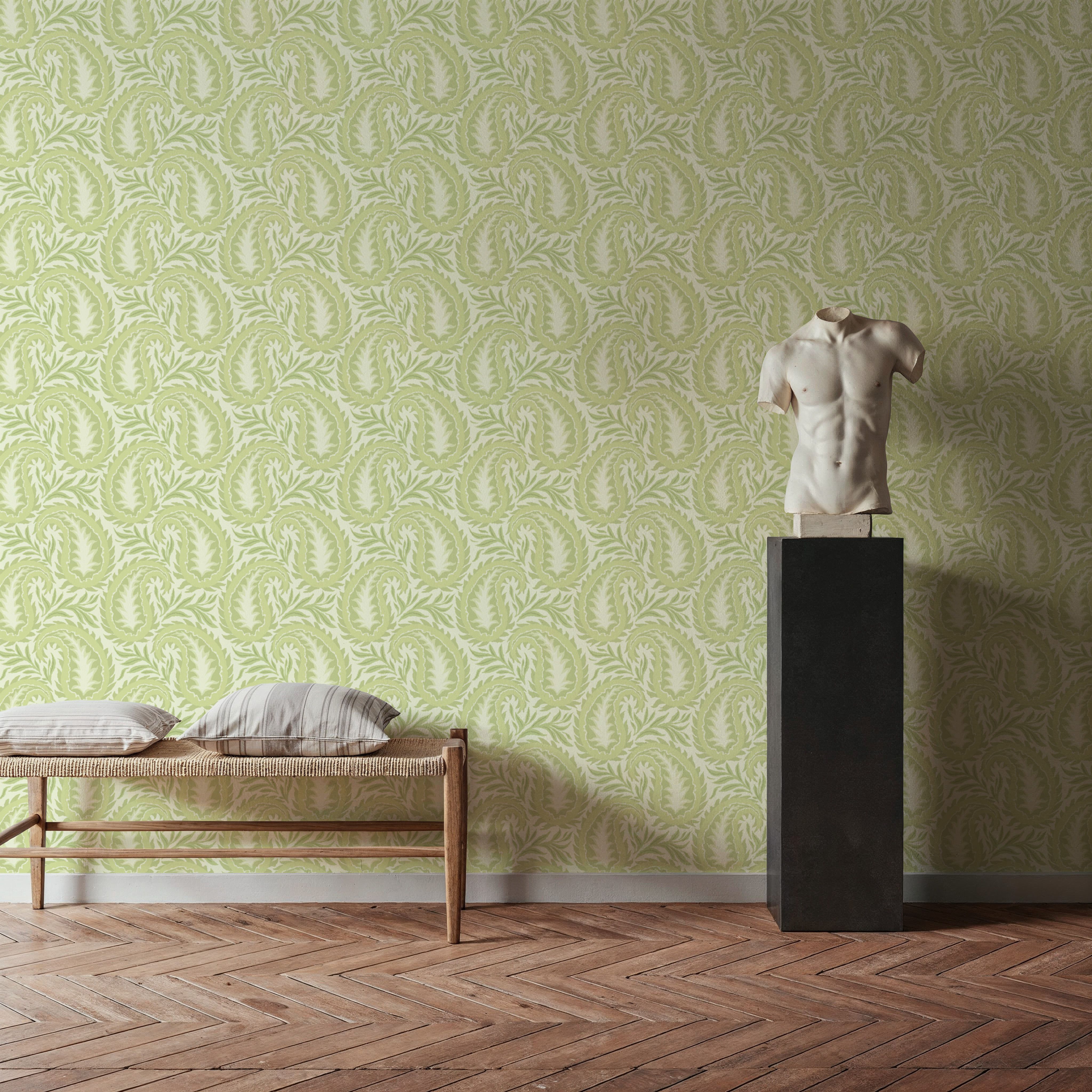 Botanical Paisley, Charteruse, Tapety