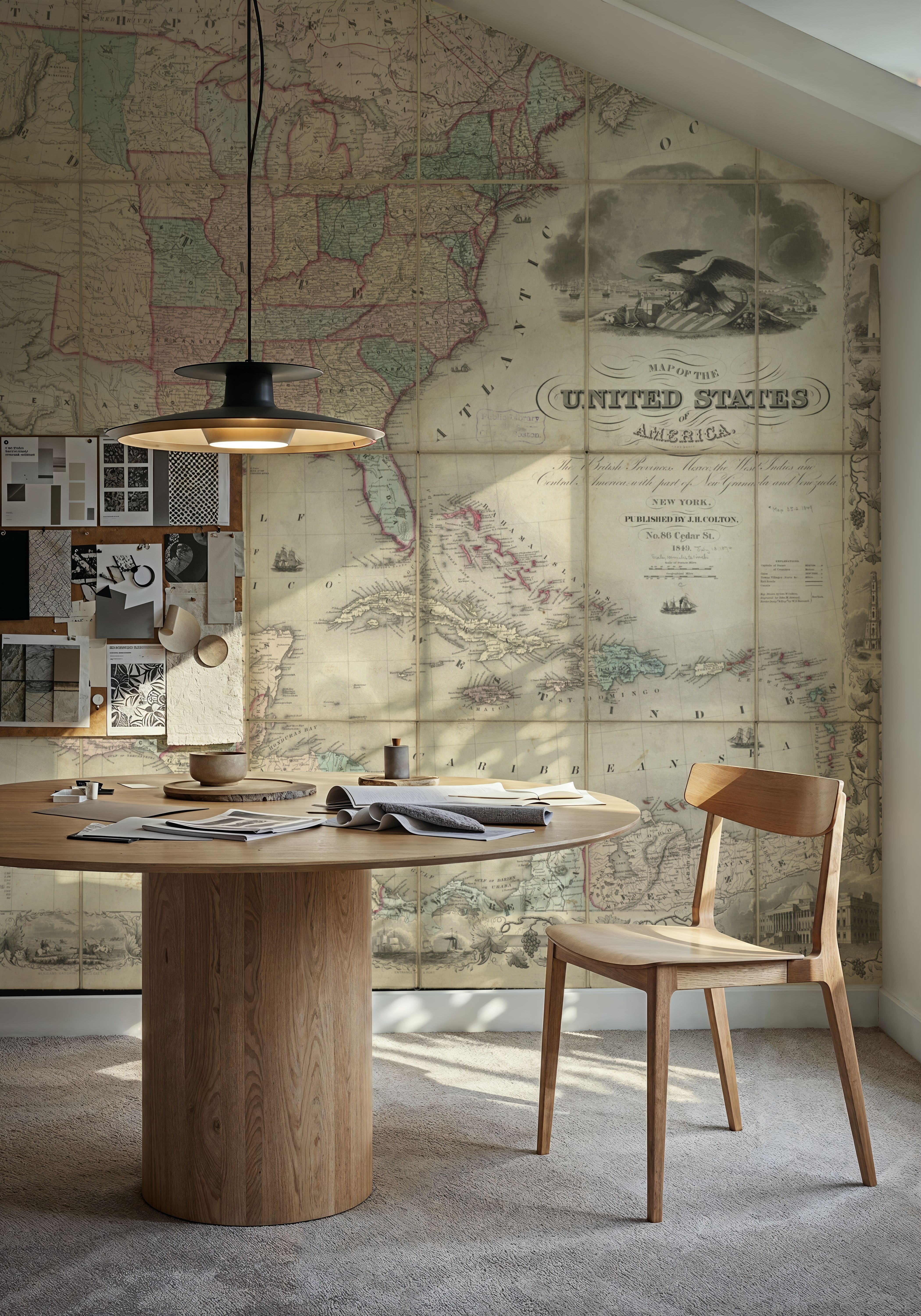 Colton's Unites States Map 1849