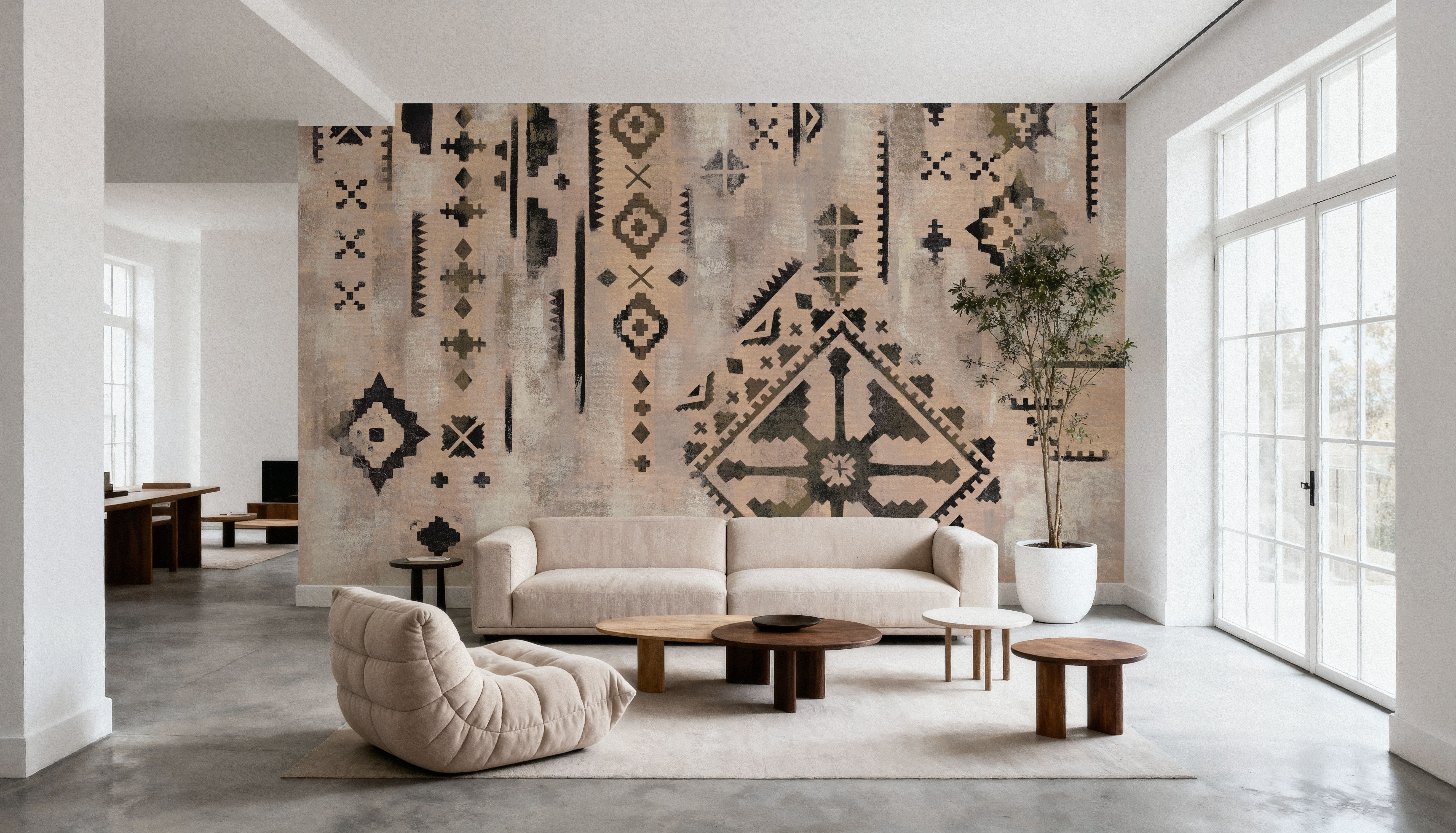Scandinavian Mood I Neutral Black, Wallpaper