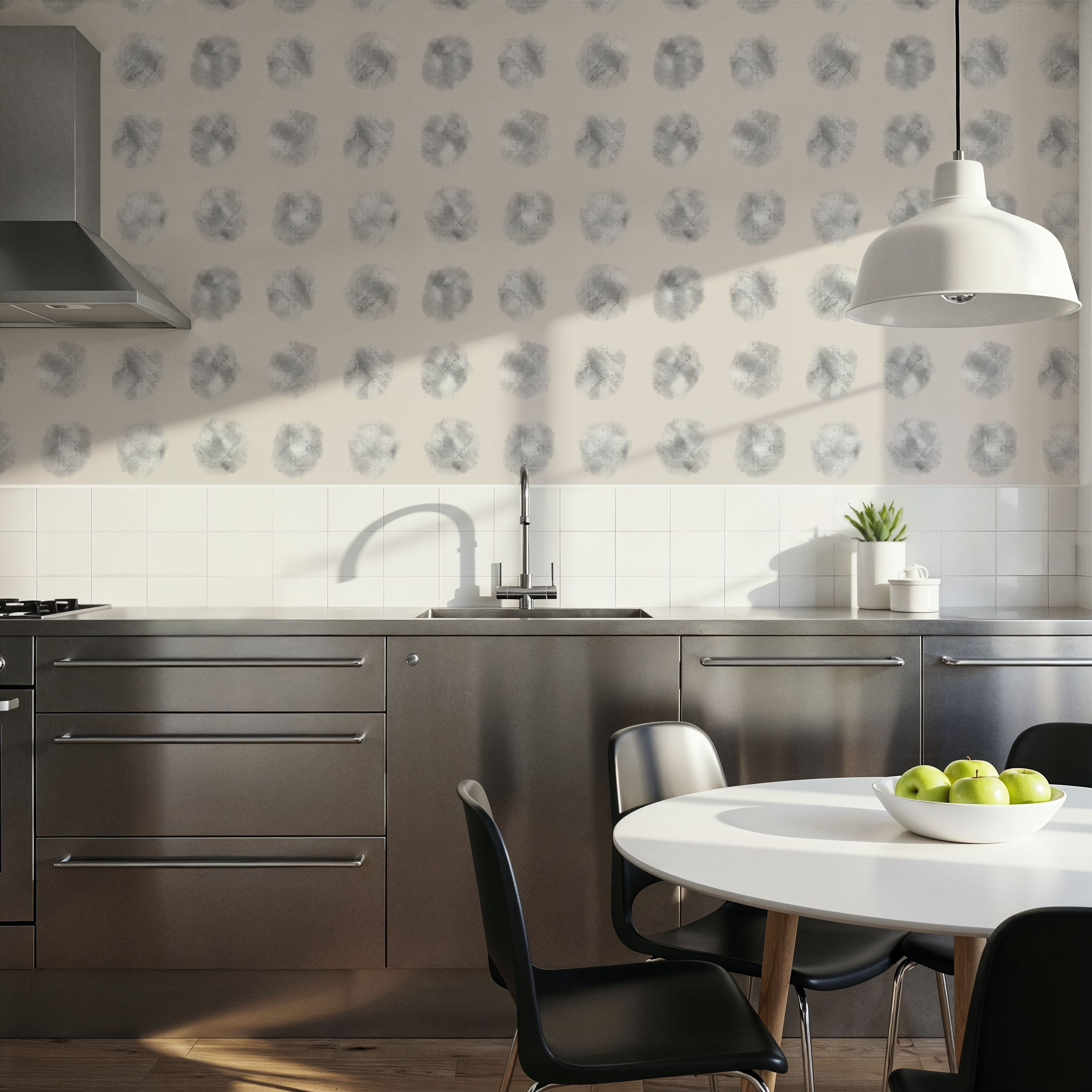 Big Silver Dots, Wallpaper