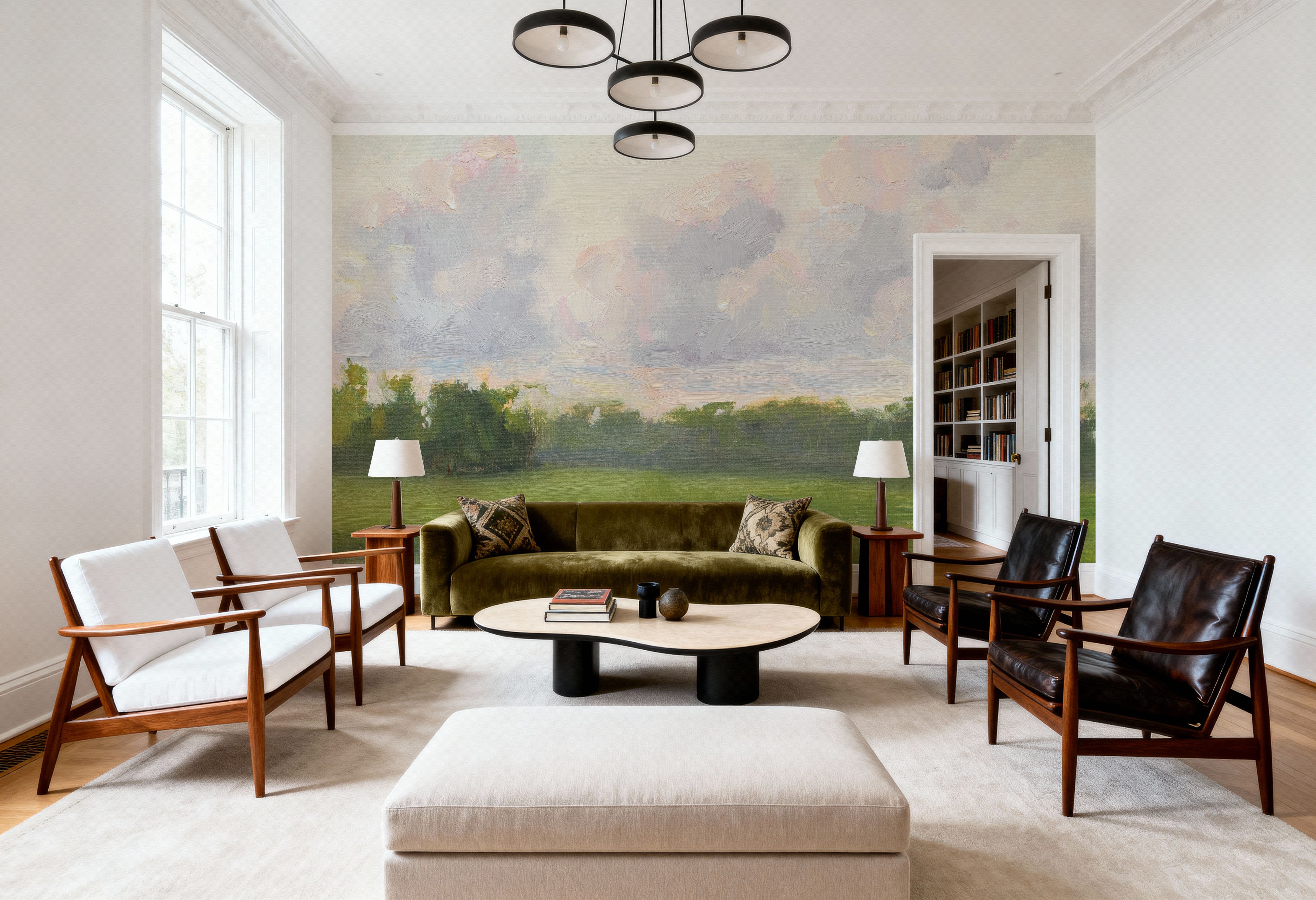 Pastel Clouds Over the Water