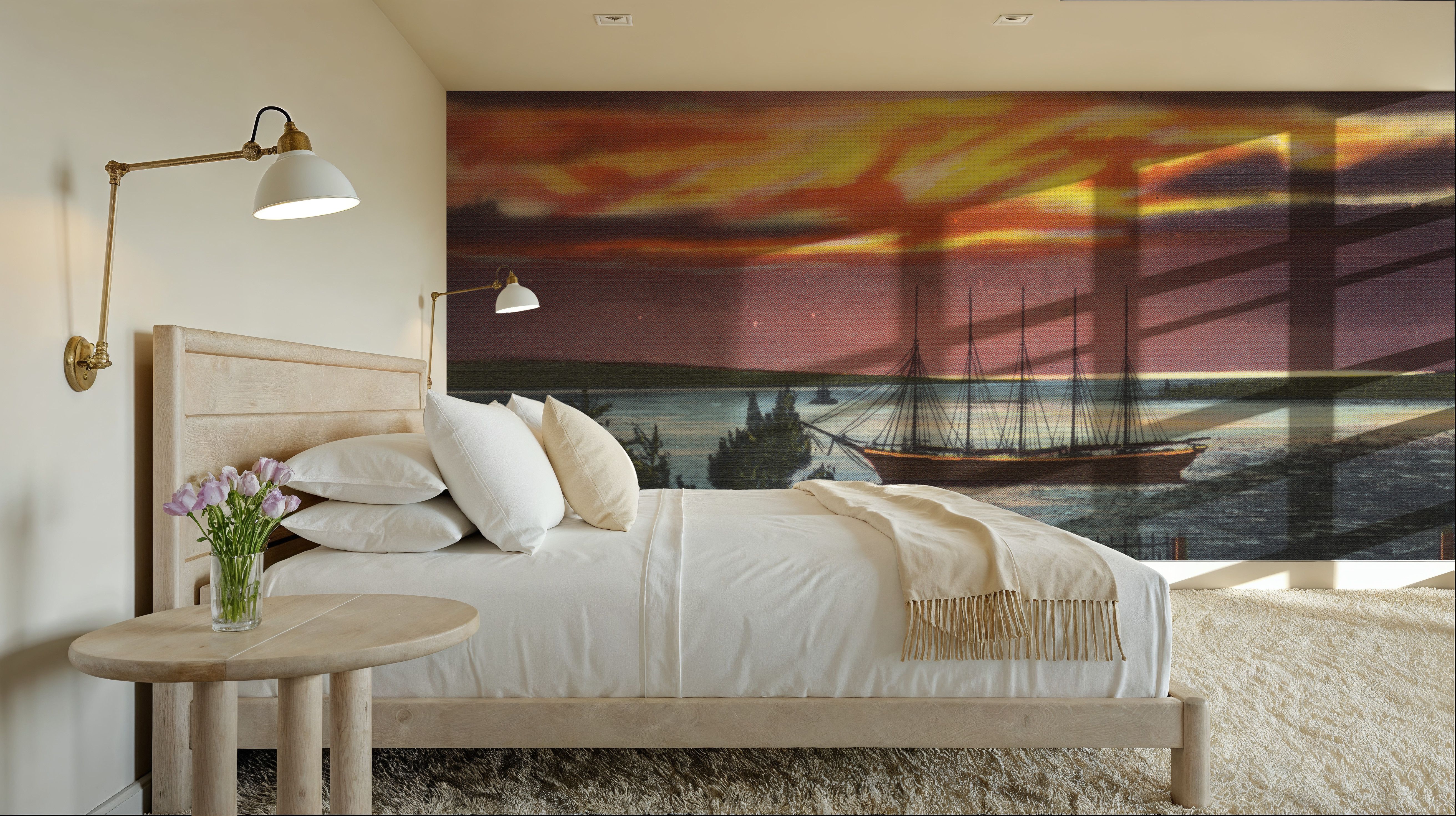 Greetings from a Ship - Screenprint Postcard