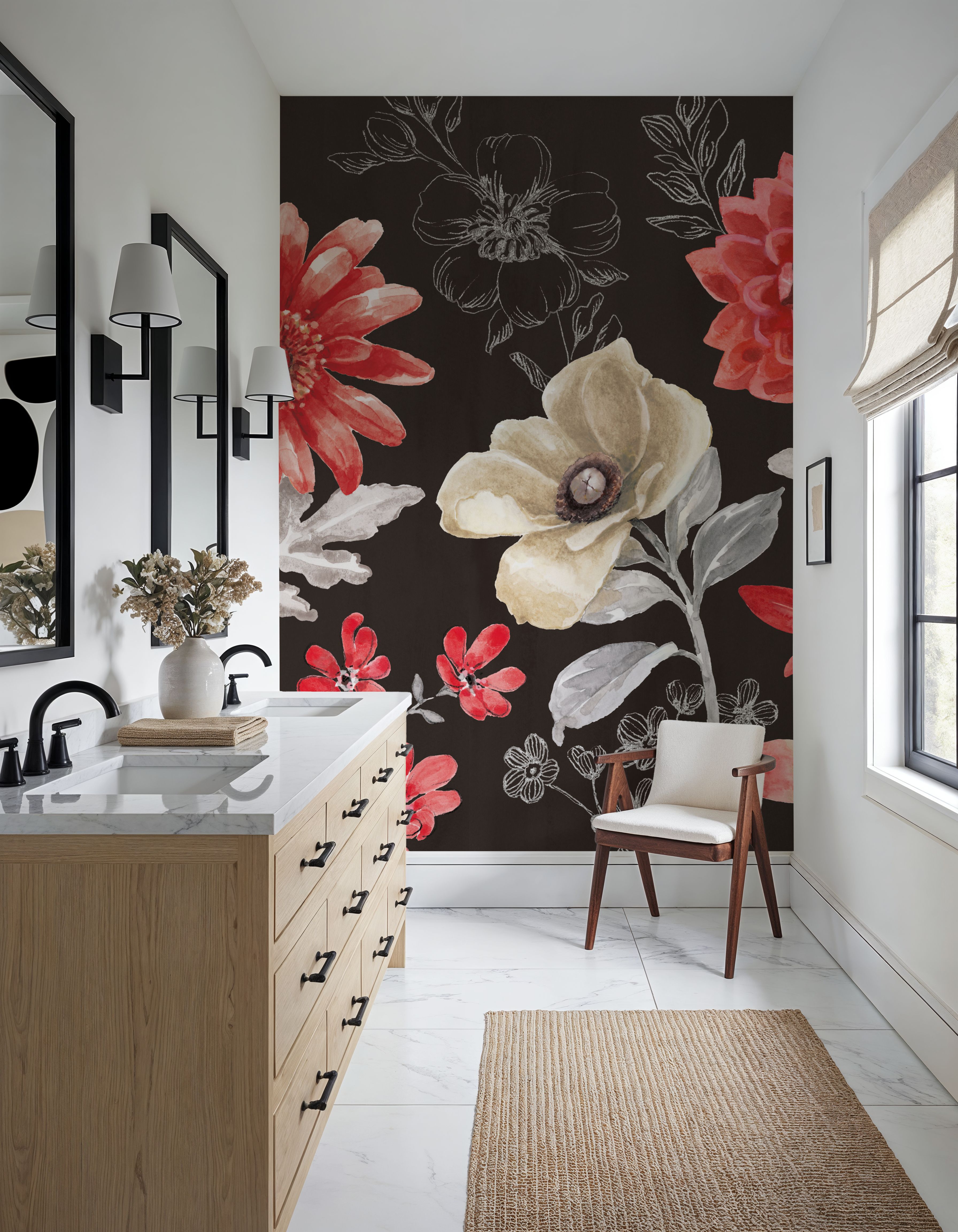 Flora Toile I Dark