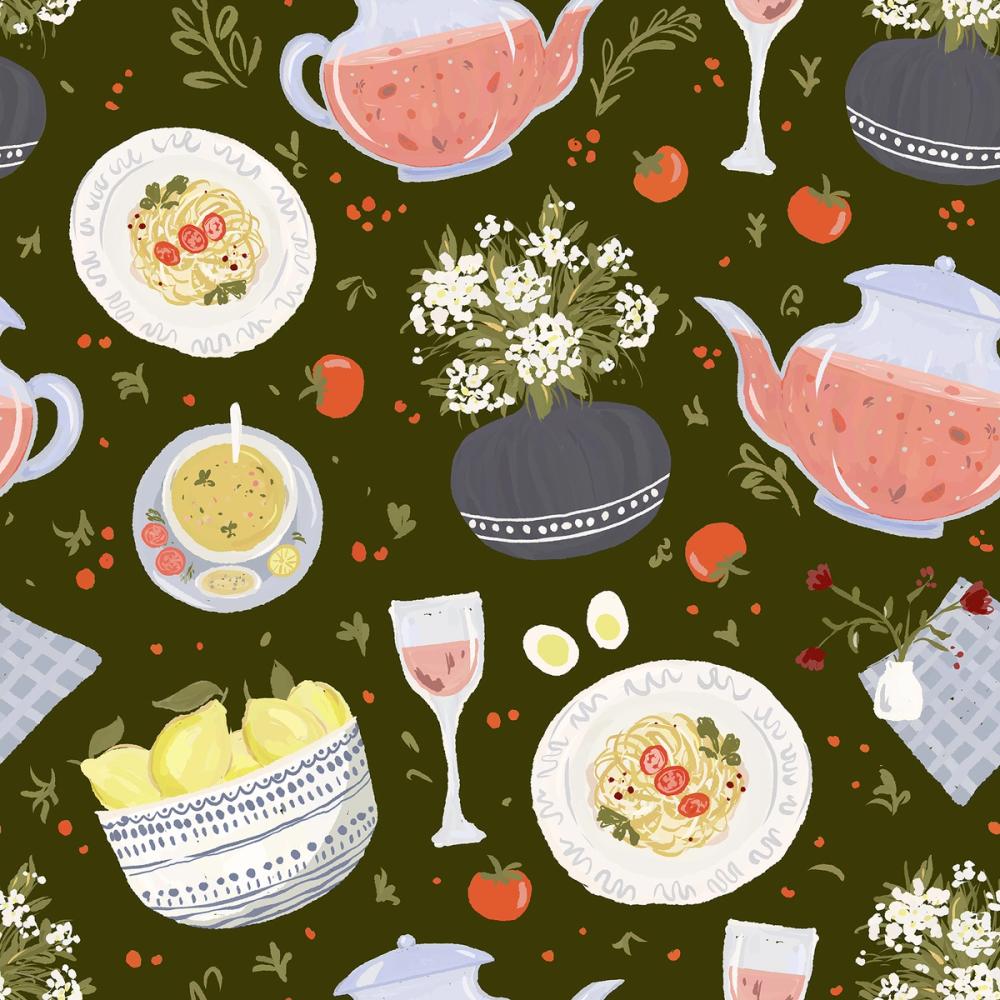 Alfresco Dining I, Olive