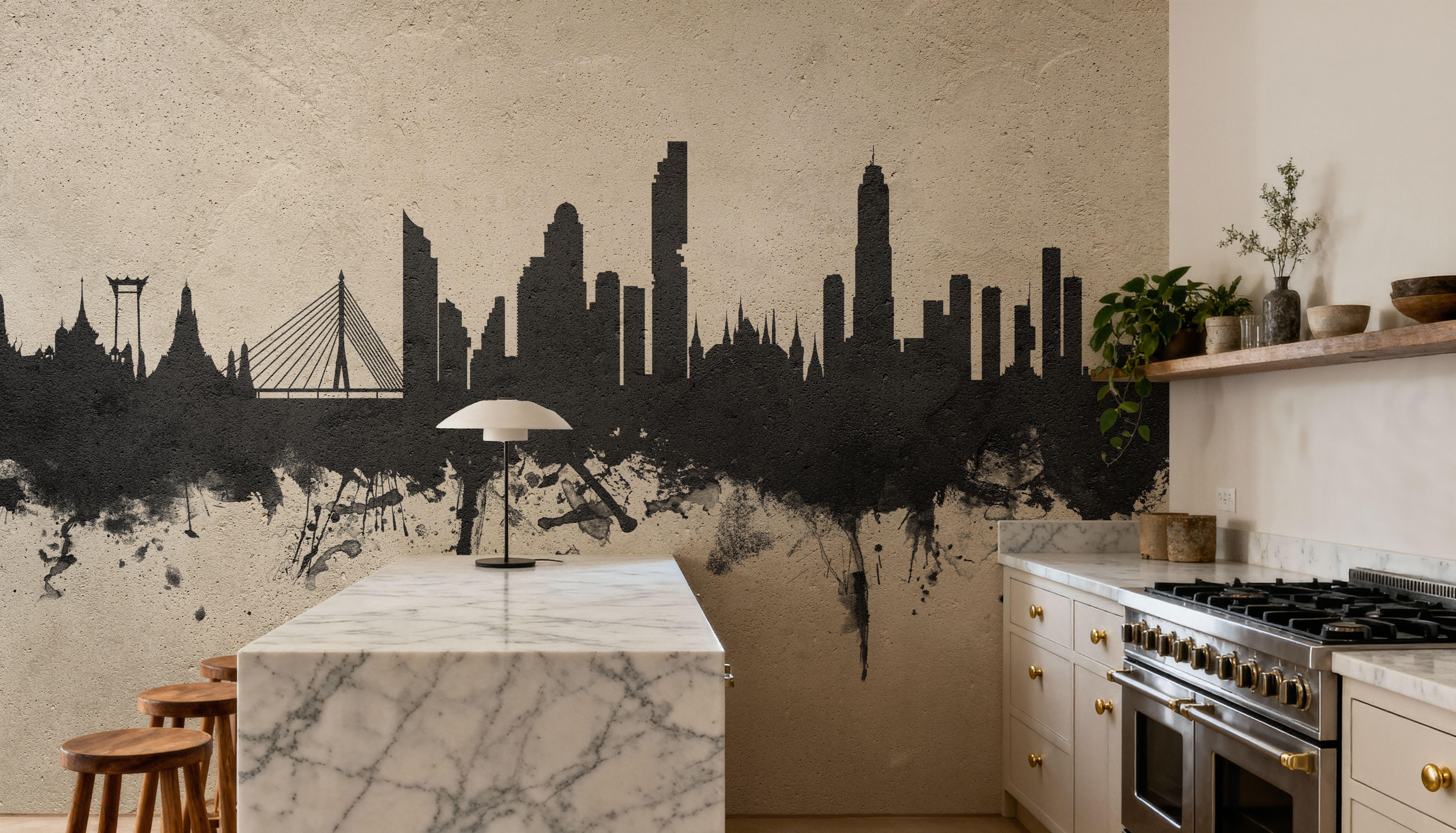 Bangkok Thailand Skyline Concrete