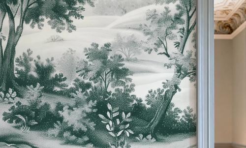 Pastoral Toile, Bottle Green
