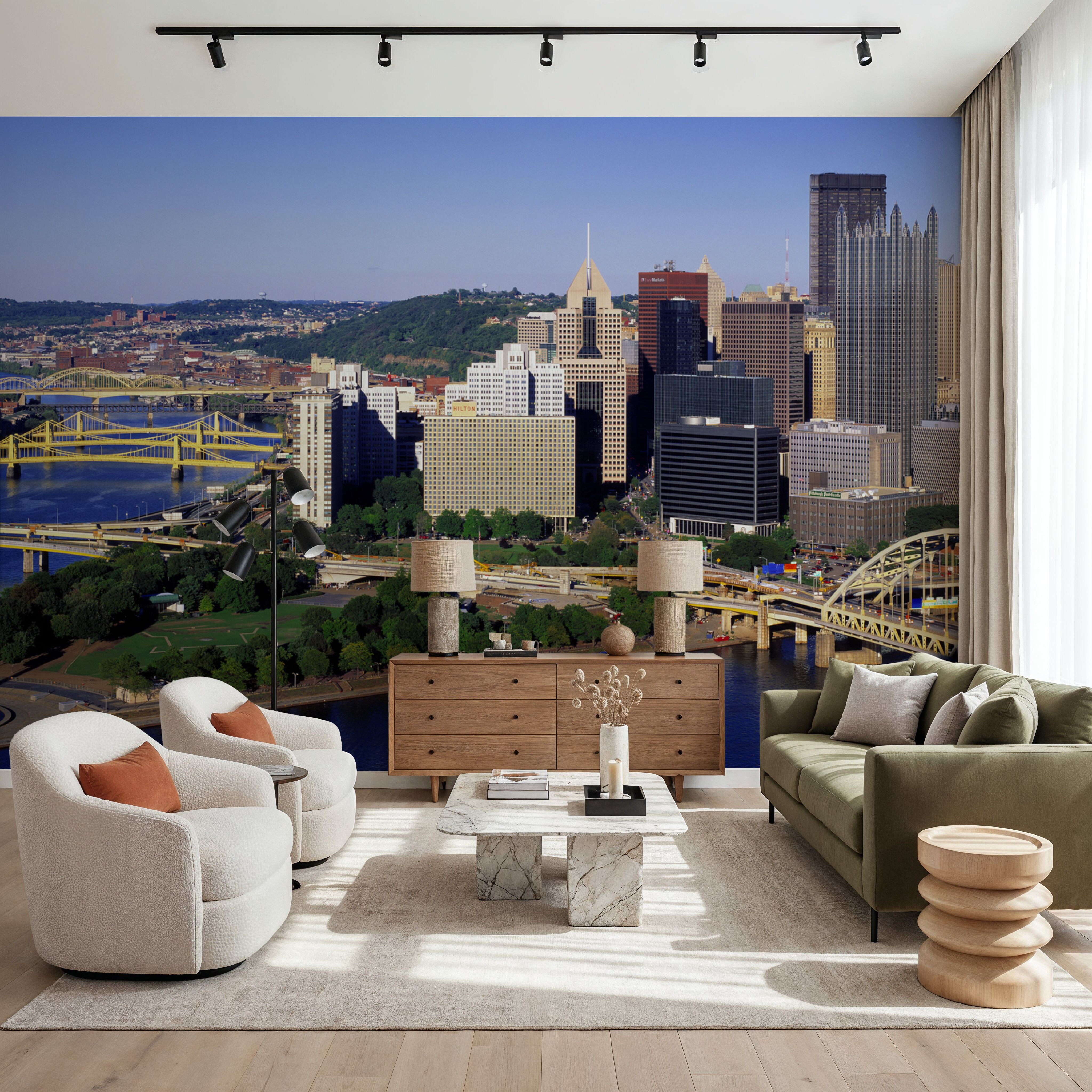 Golden Bridges Cityscape
