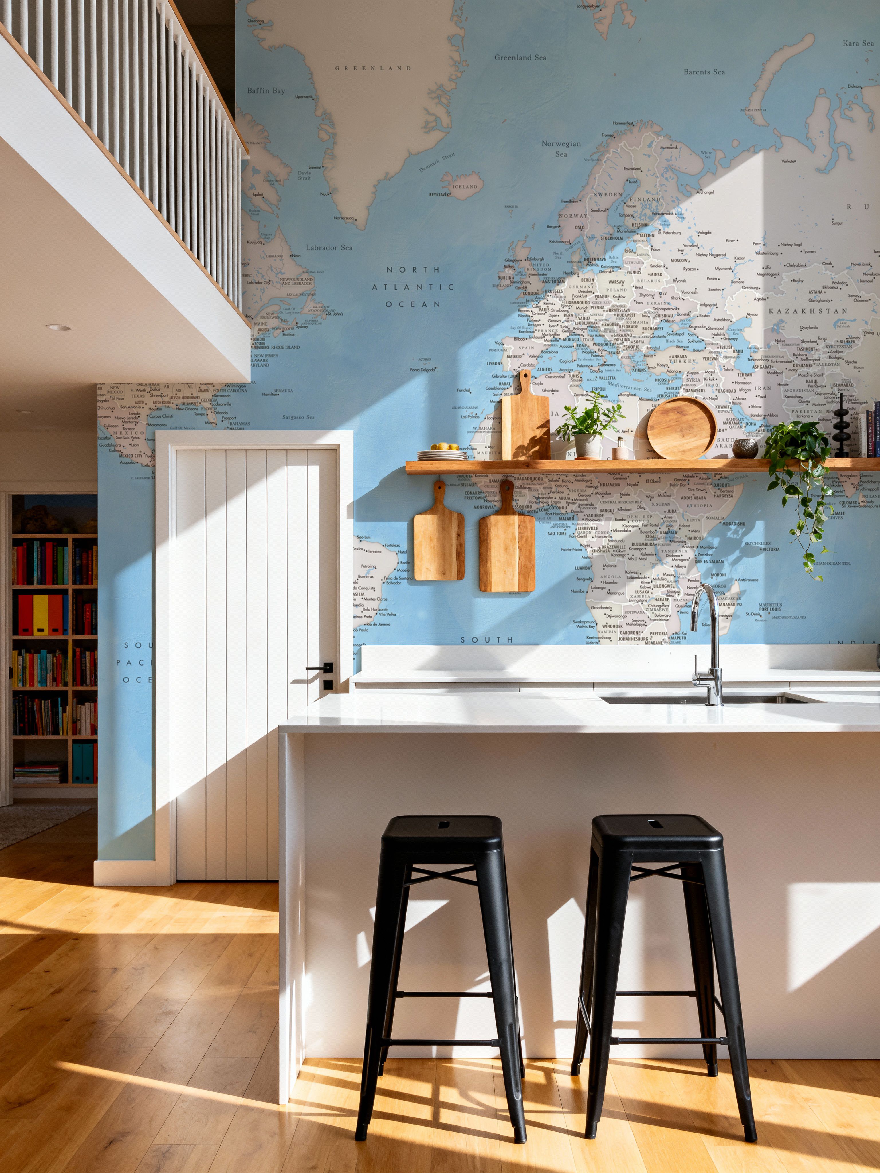 World Map Cities - Benning