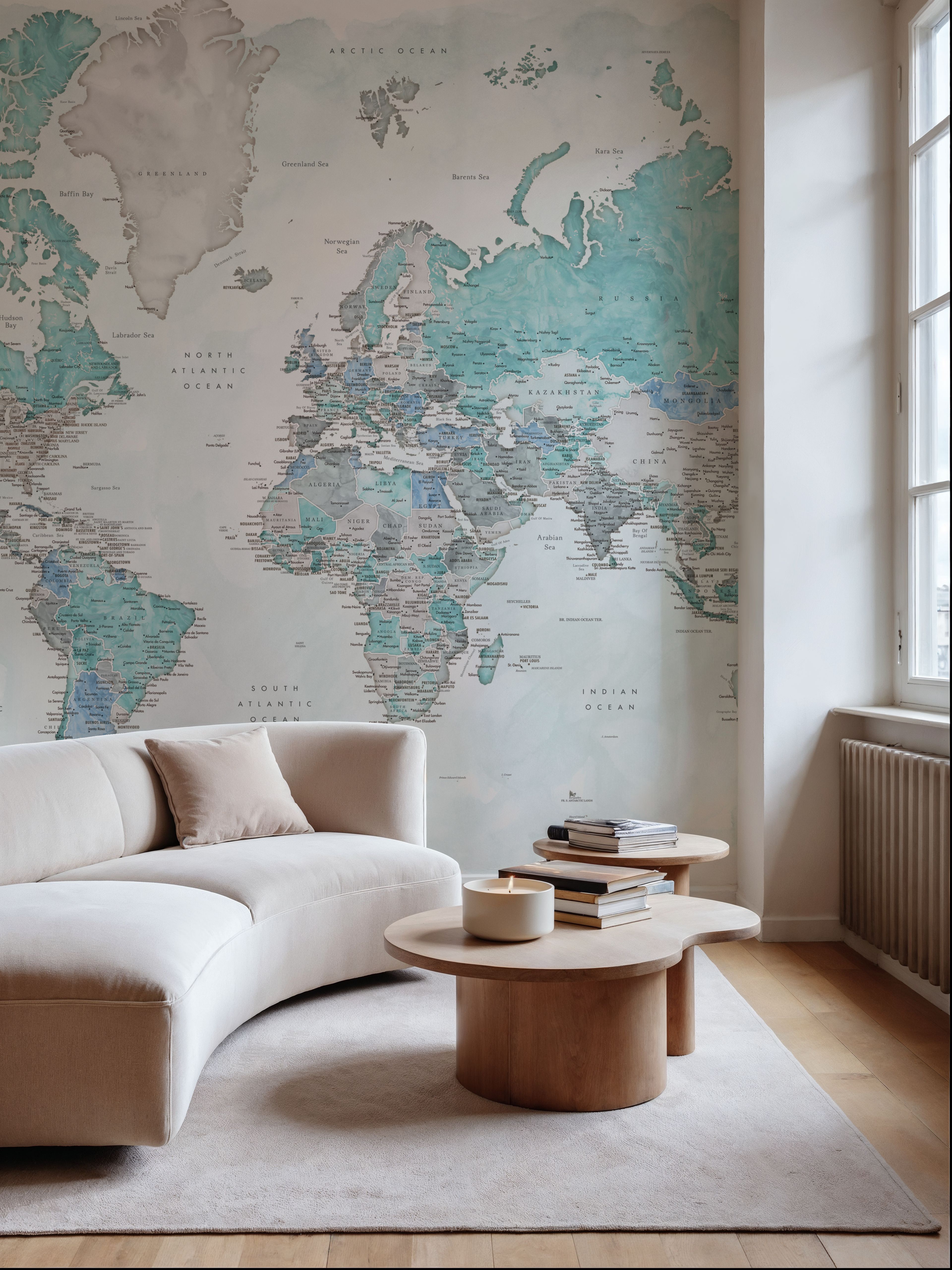 World Map Cities - Ruben