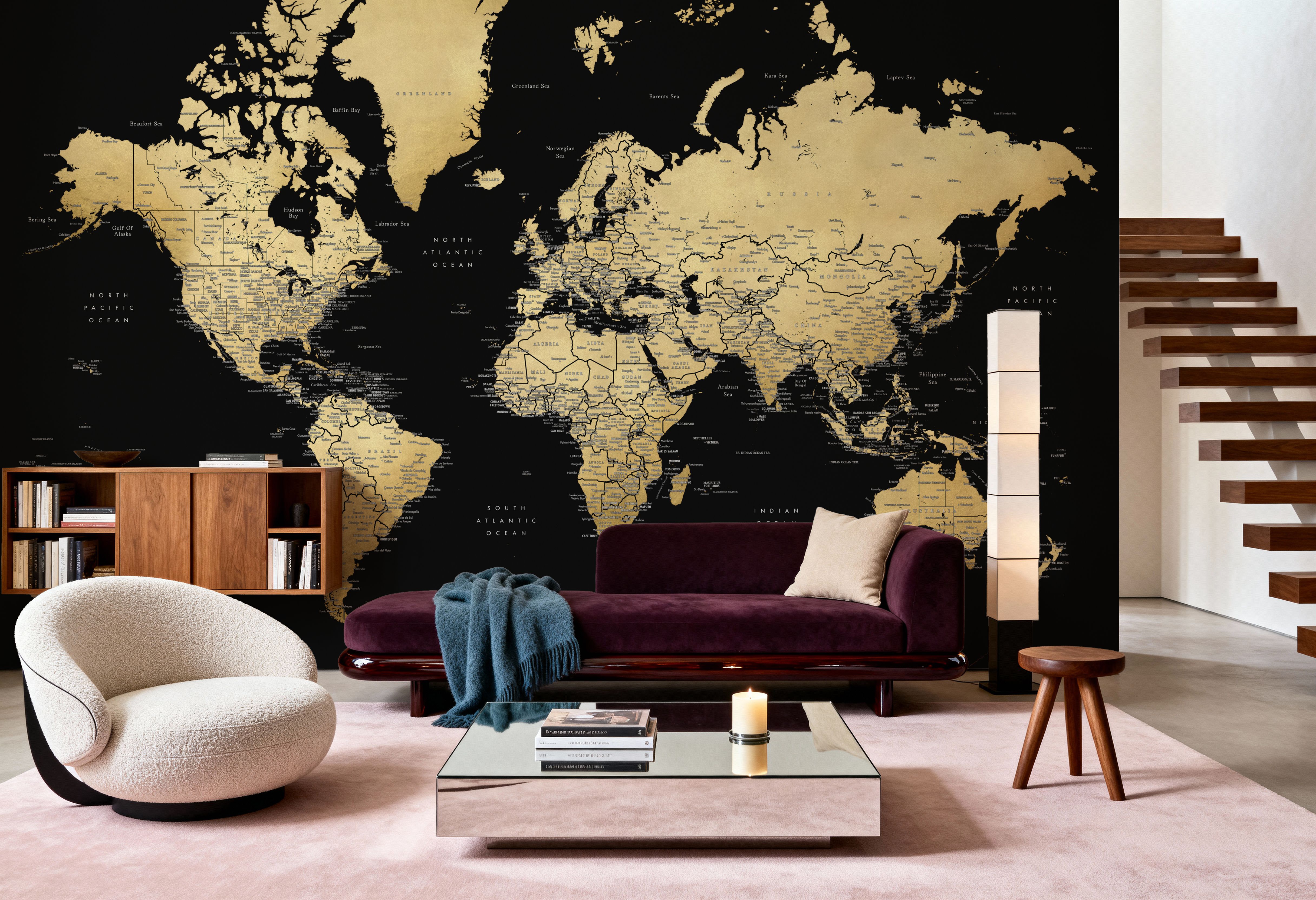 World Map Cities - Eleni