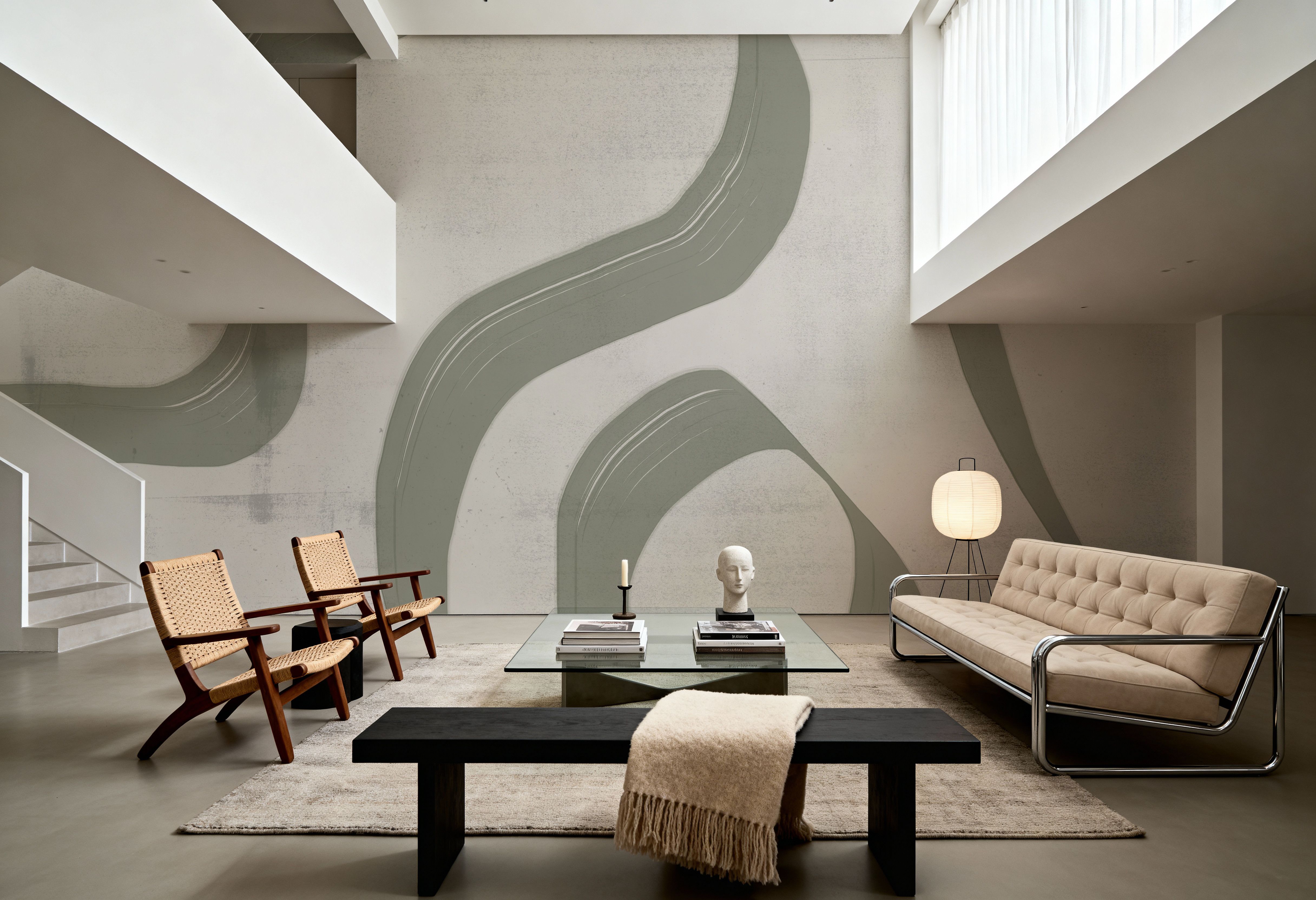 Green Waves No.2, Wallpaper