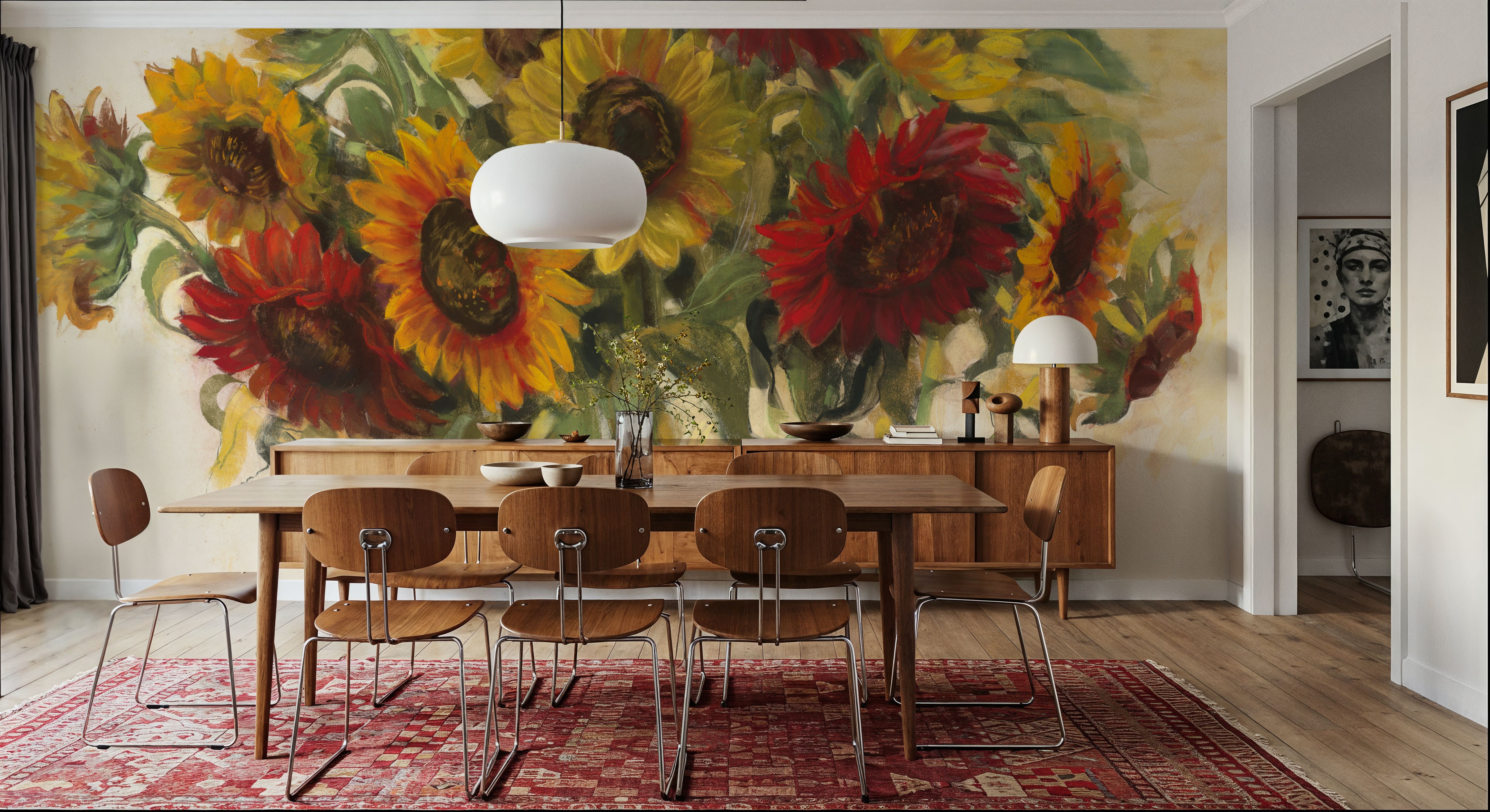 Gathering Sunflowers