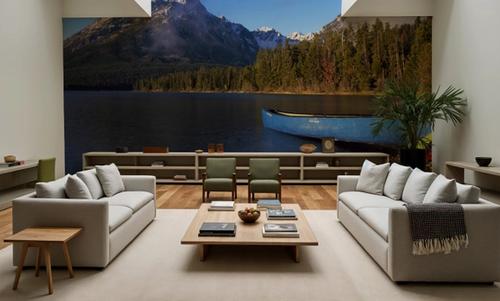 Mountain Lake Canoe