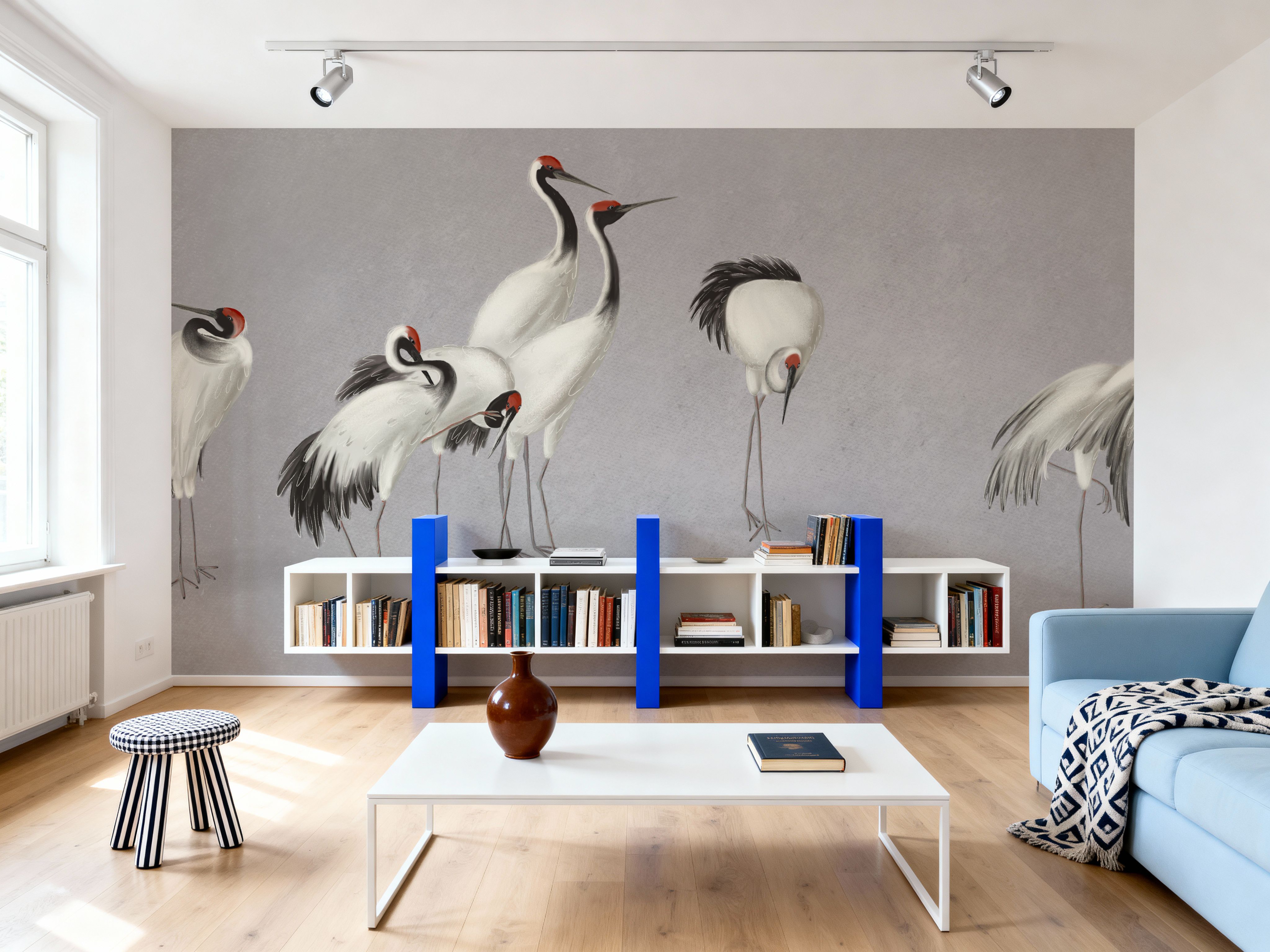 Japanese Cranes - Stone