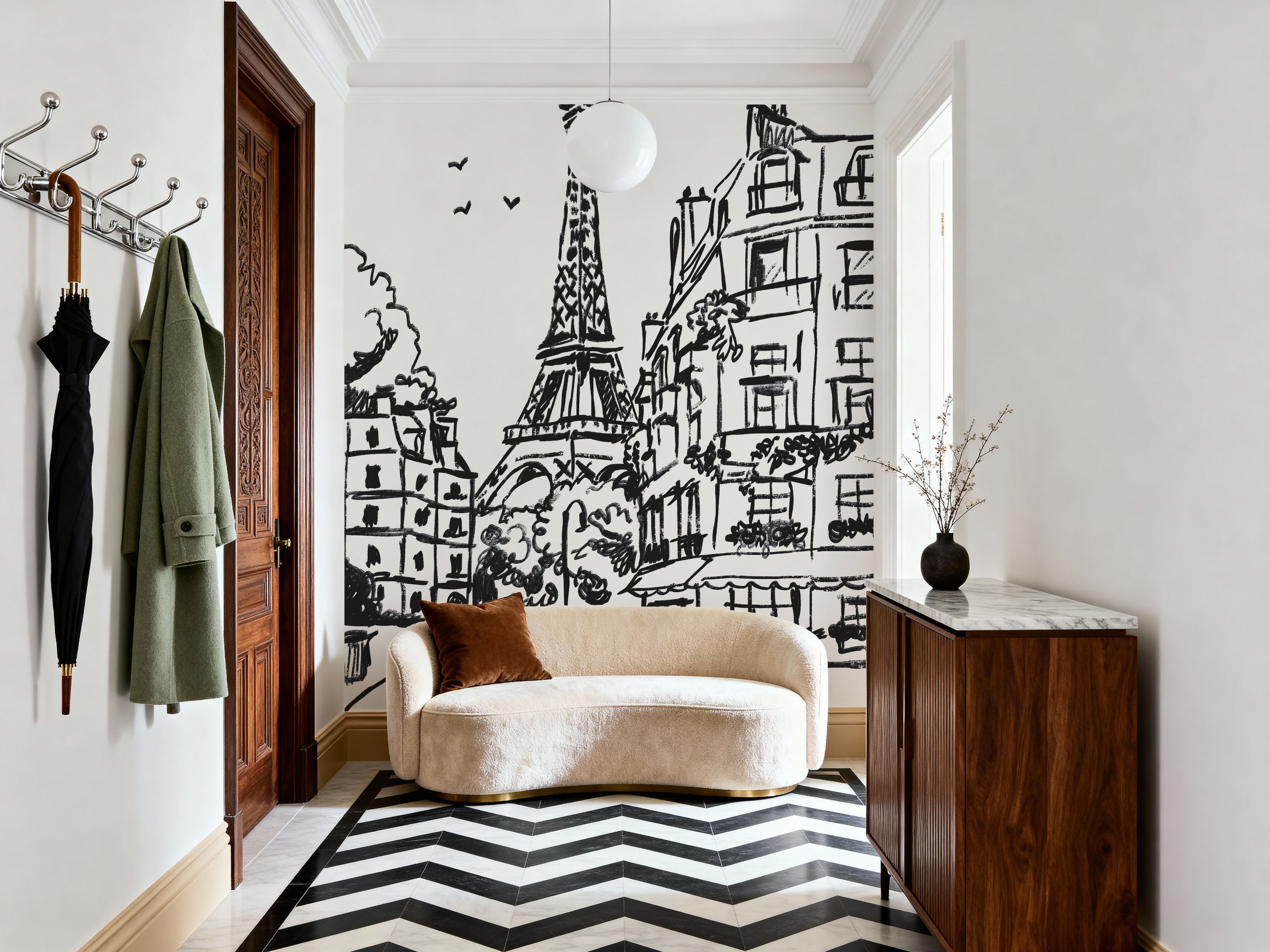 Paris Scene Sketch I