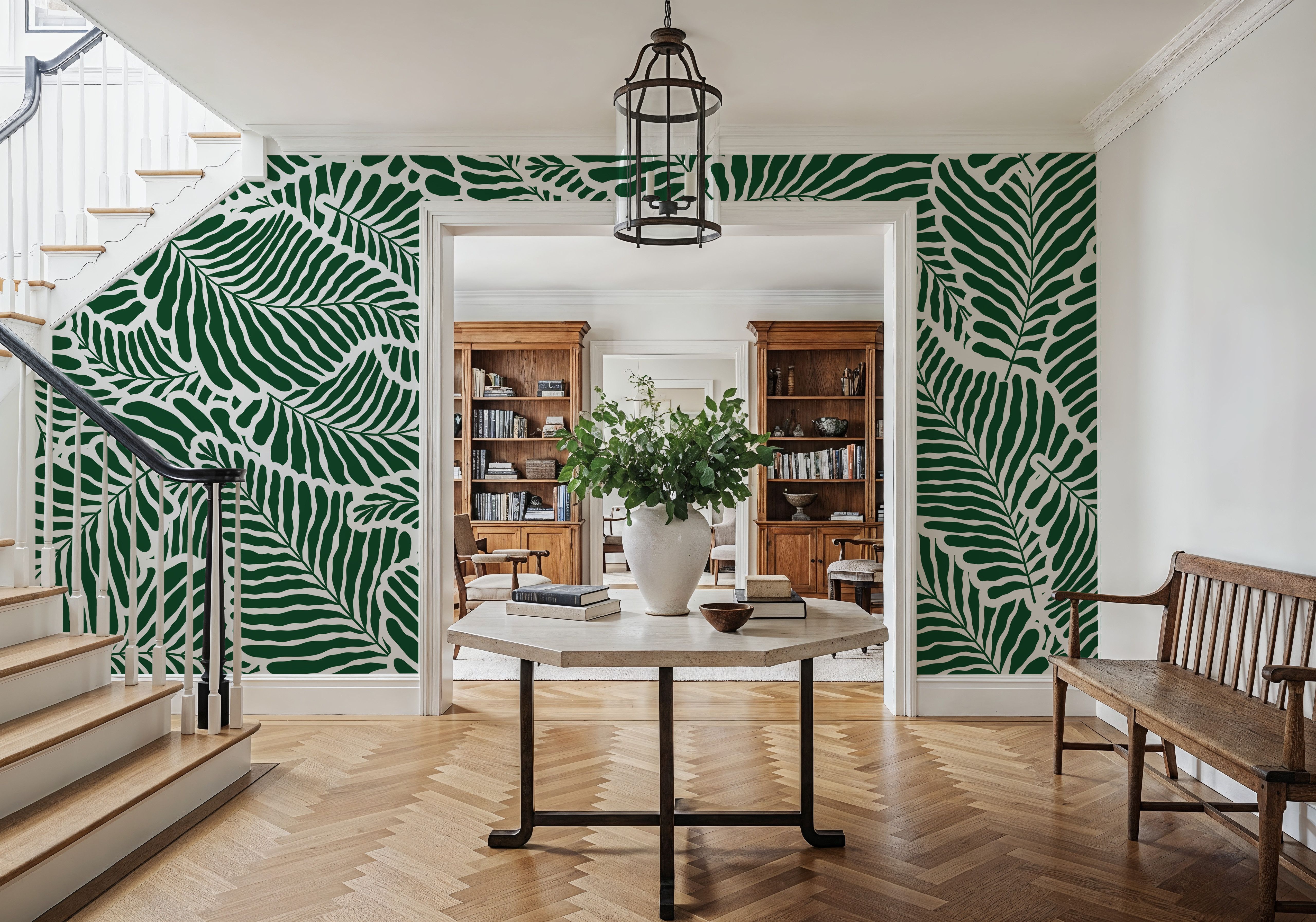 Fern Cut-Outs Pattern, Malachite Green