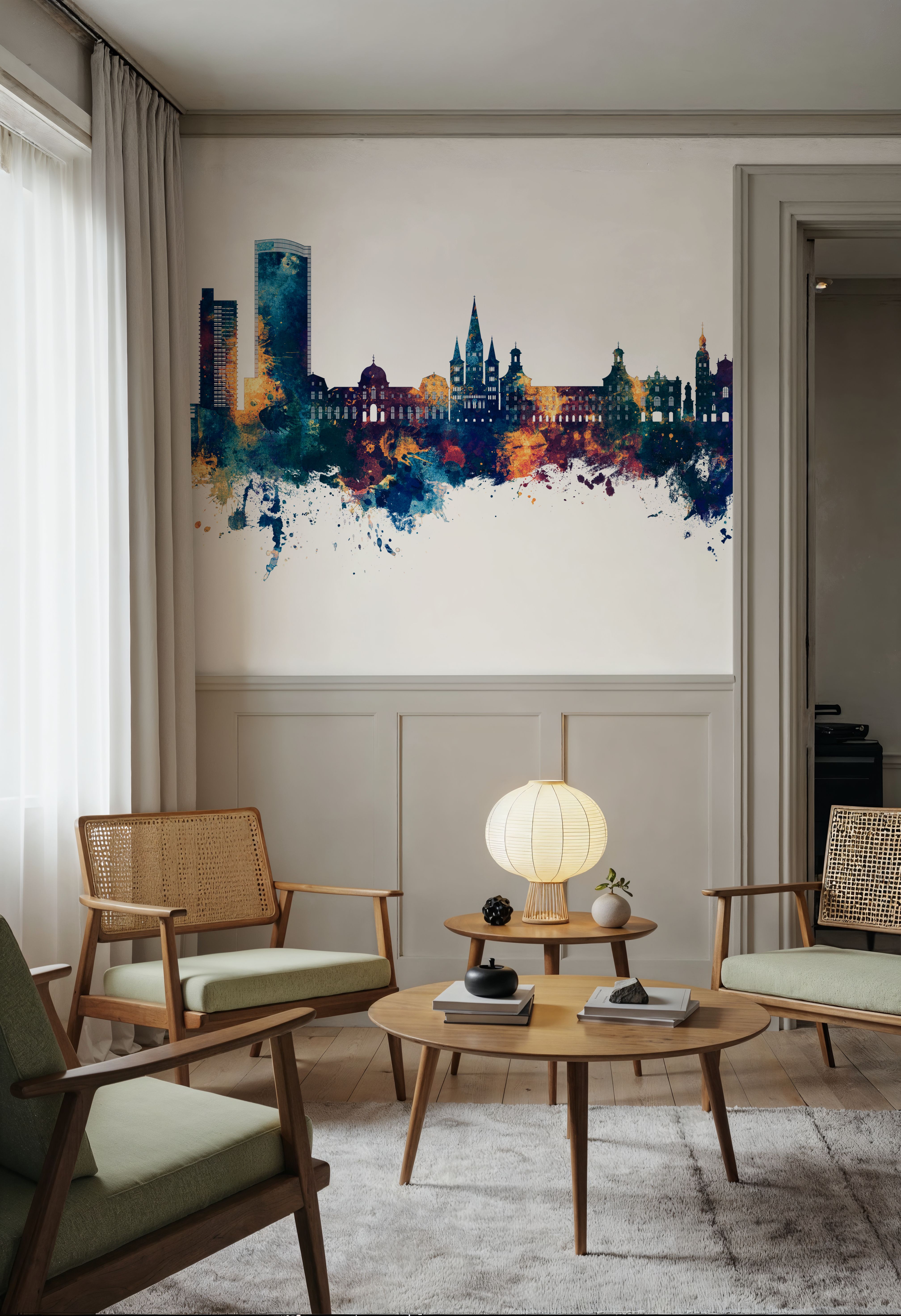 Bonn Skyline Blue & Bronze