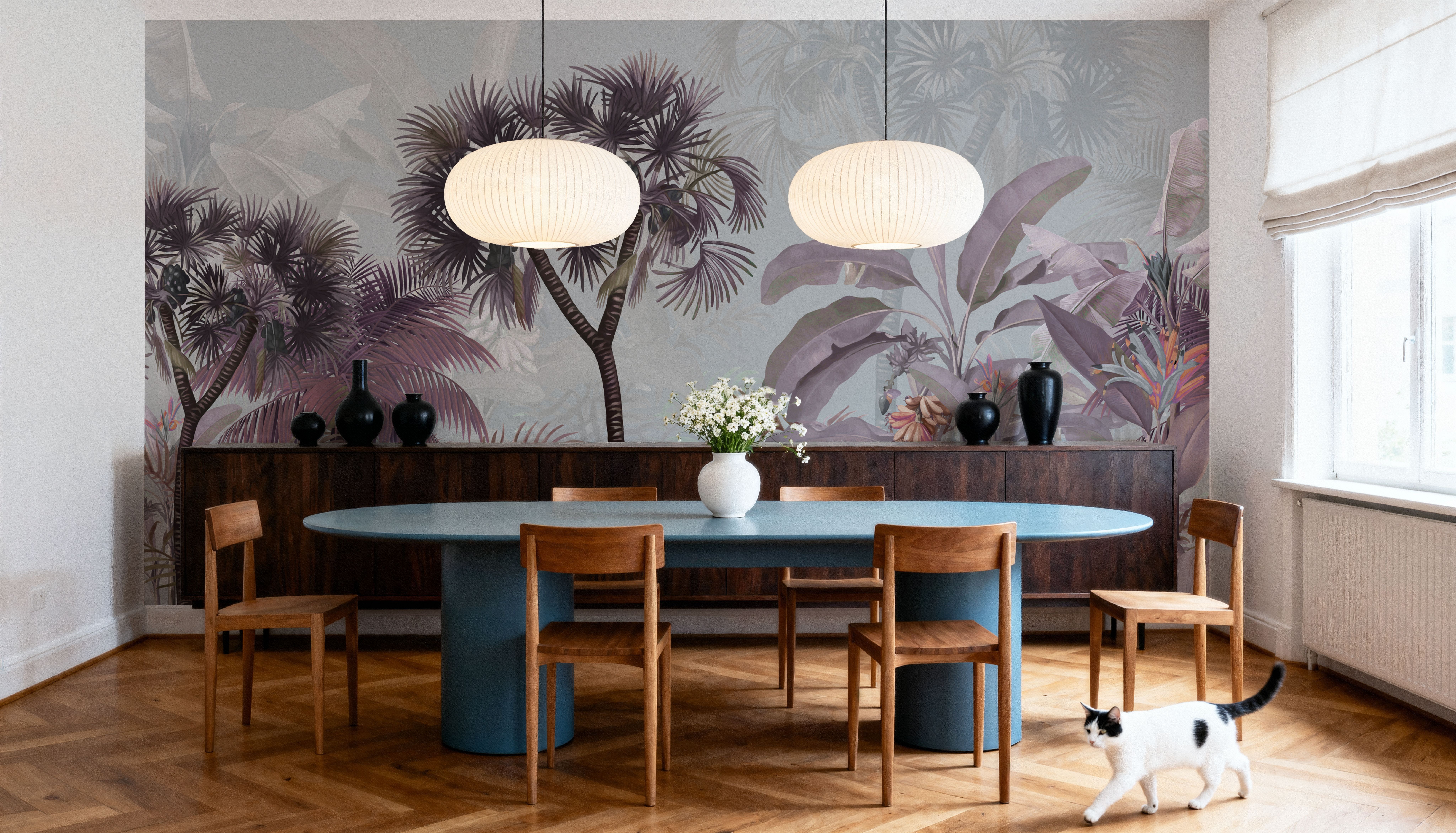 Tropical Forest Strolls Blue
